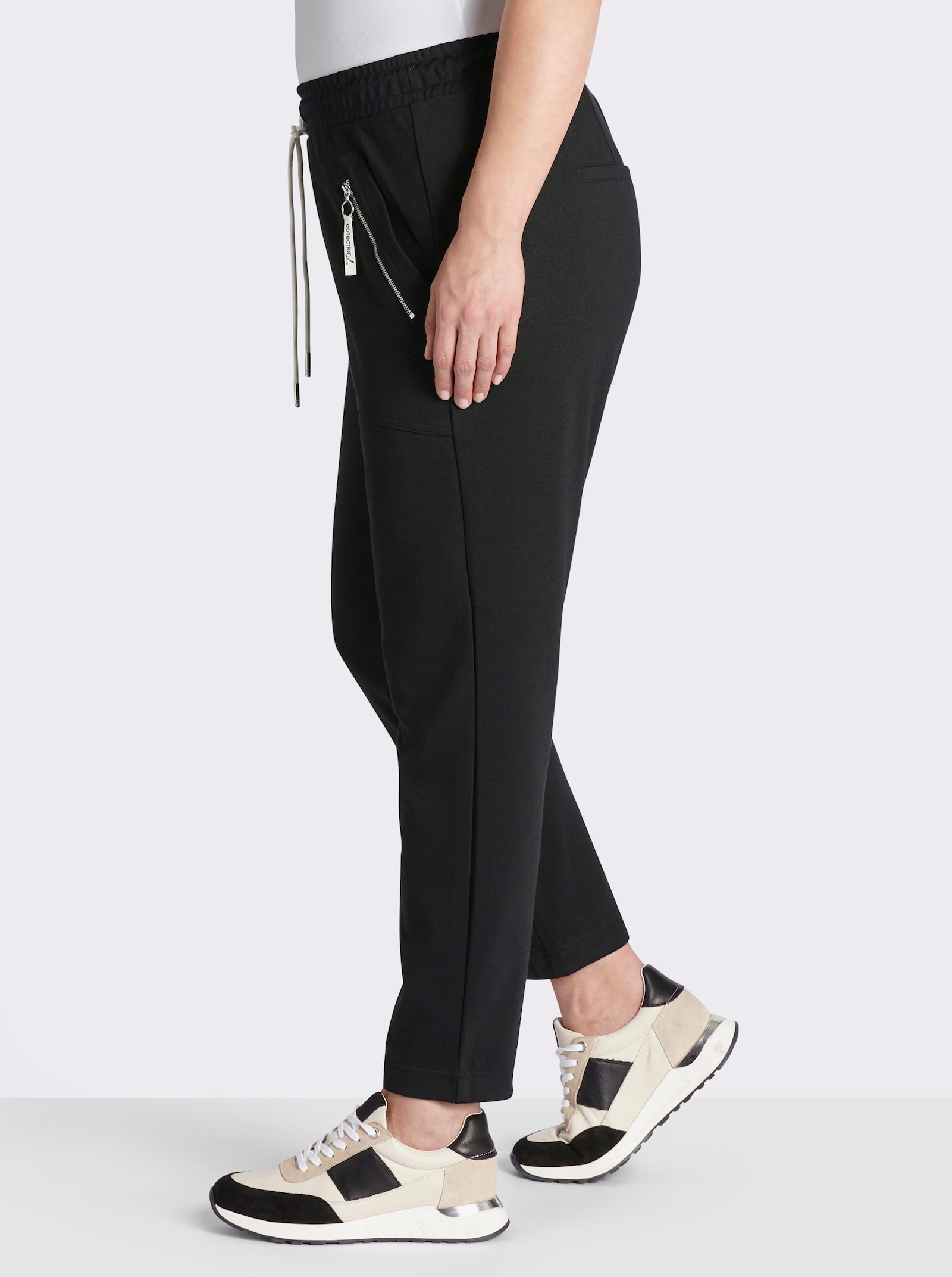 Schlupfhose in Stretch-Qualität - schwarz