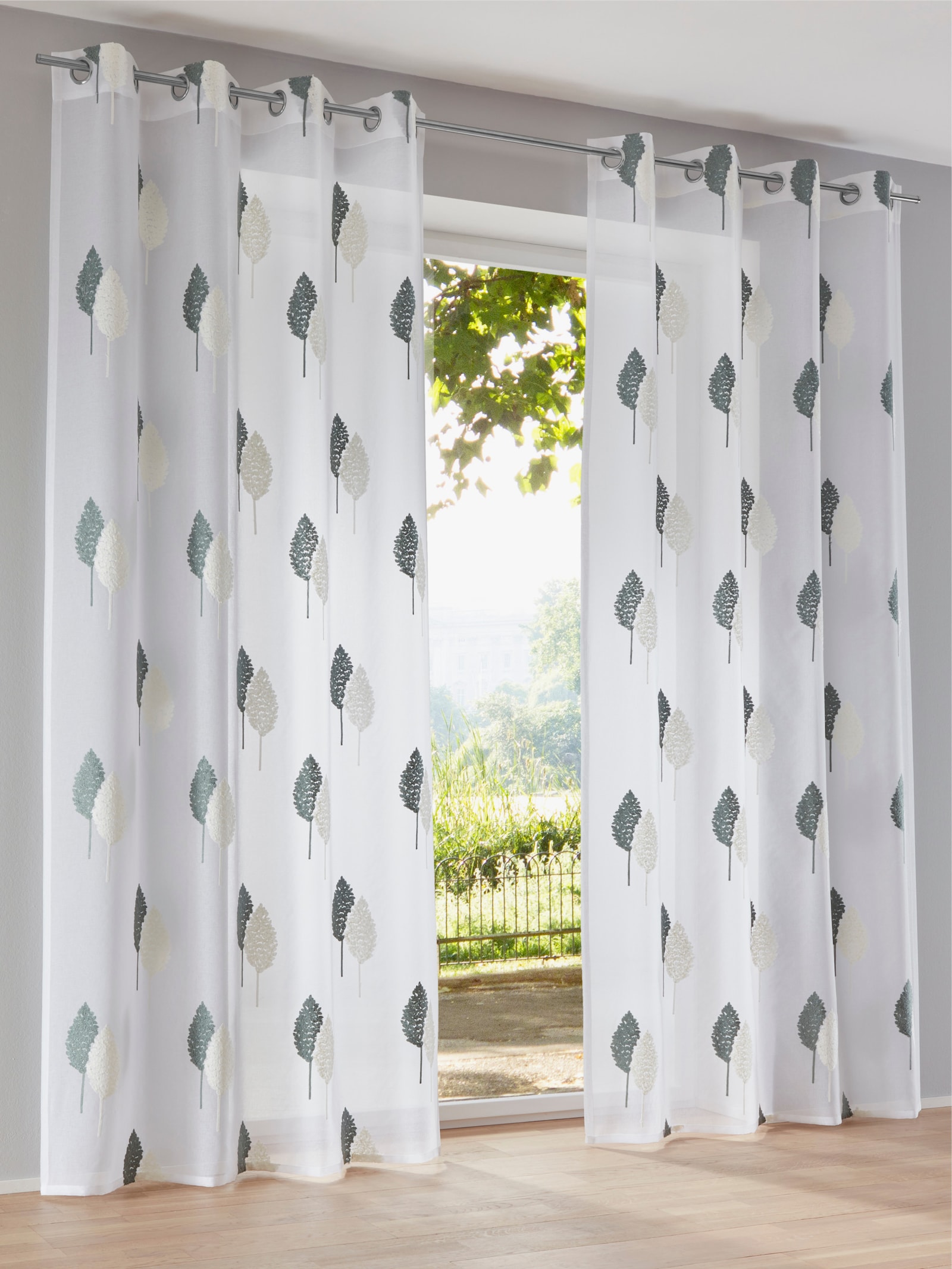heine home Decoratieve vitrage - salie