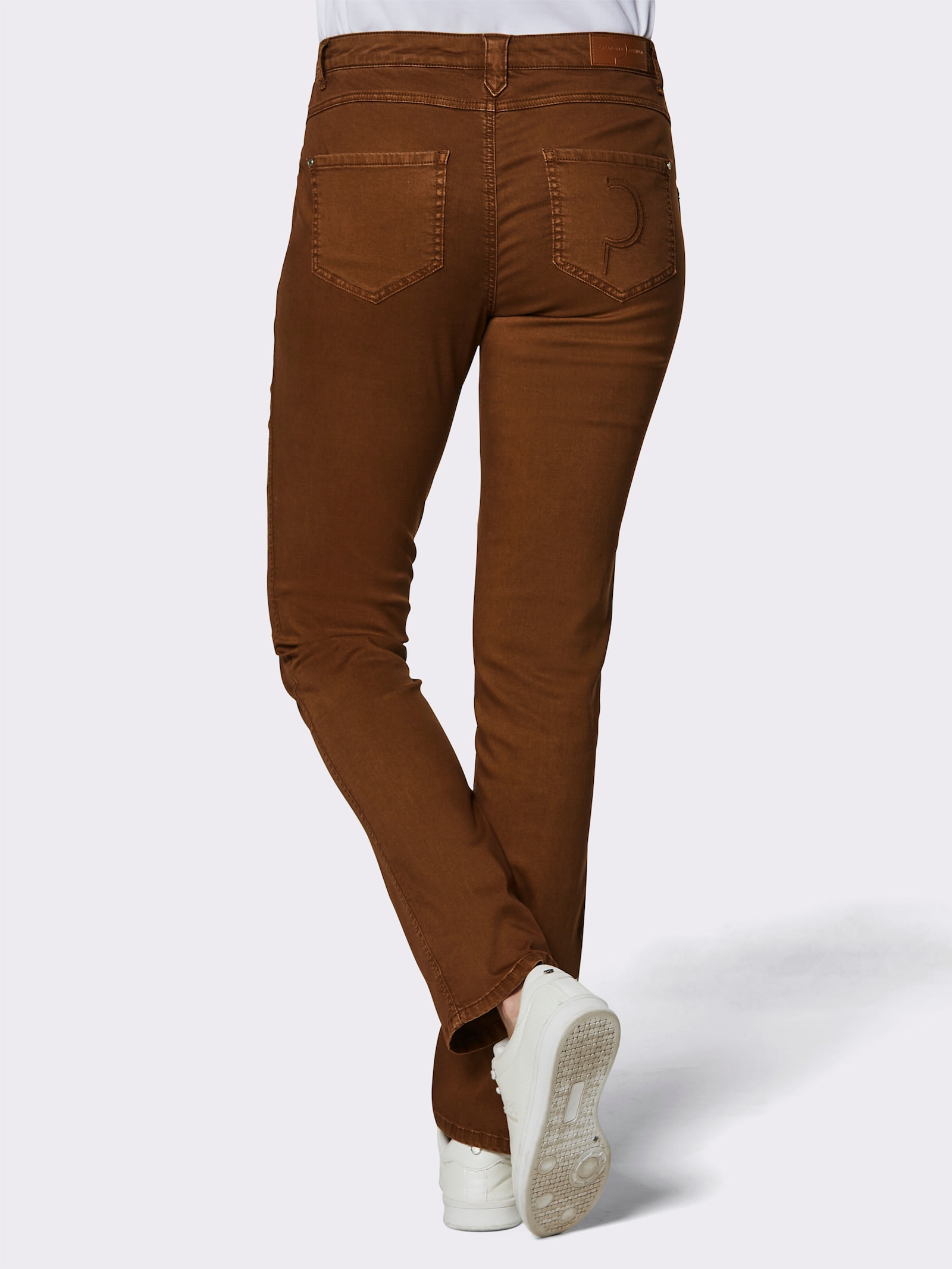 CREATION L PREMIUM Jeans in 4-Pocket-Form - braun