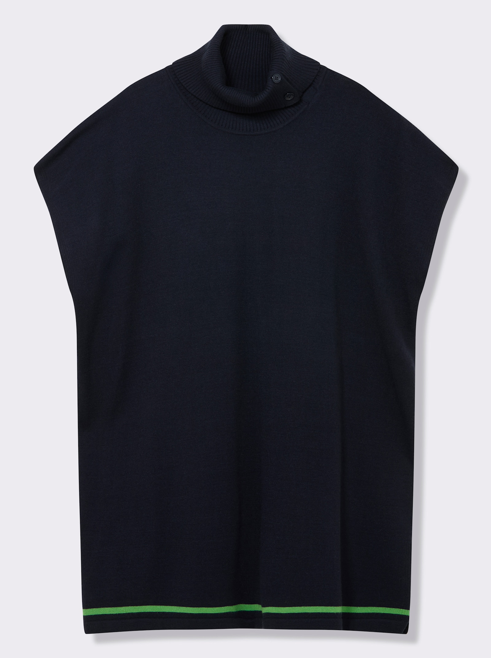 sheego Slip-over in lang model - diepblauw