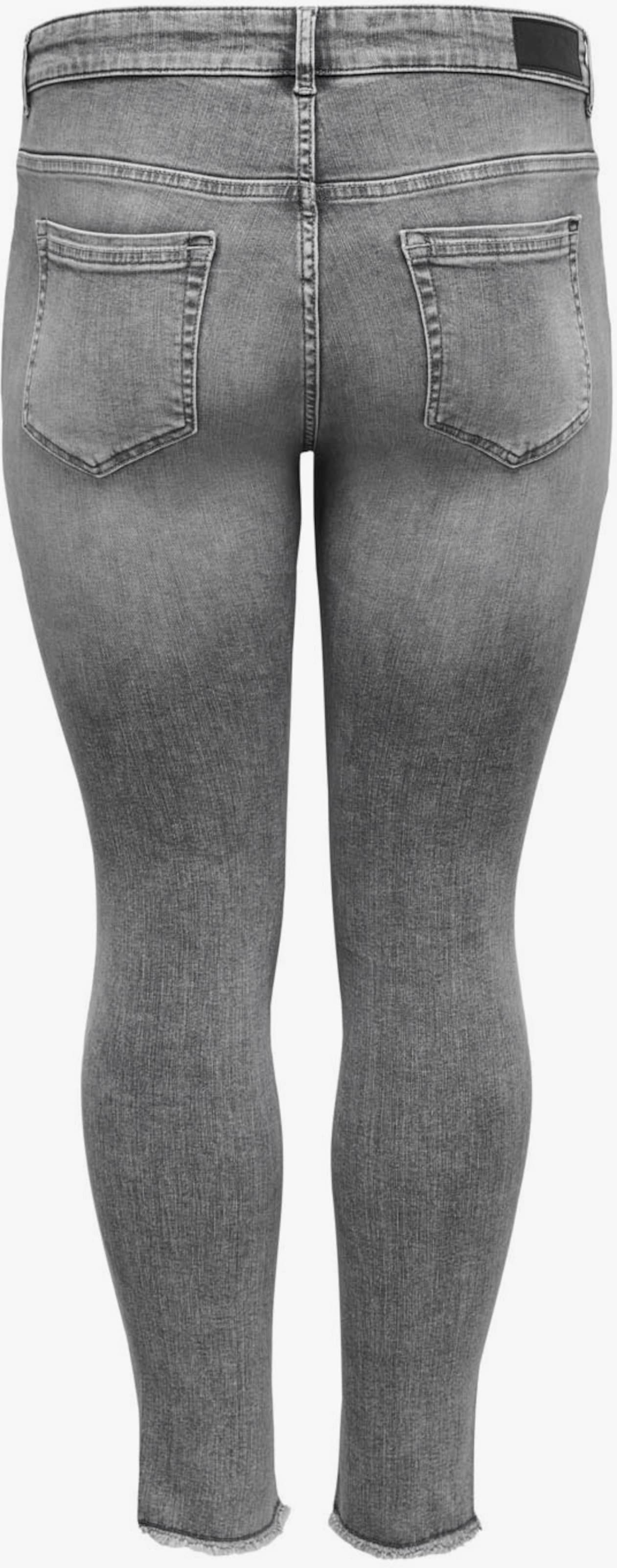 ONLY CARMAKOMA Skinny-fit-Jeans - grey-used