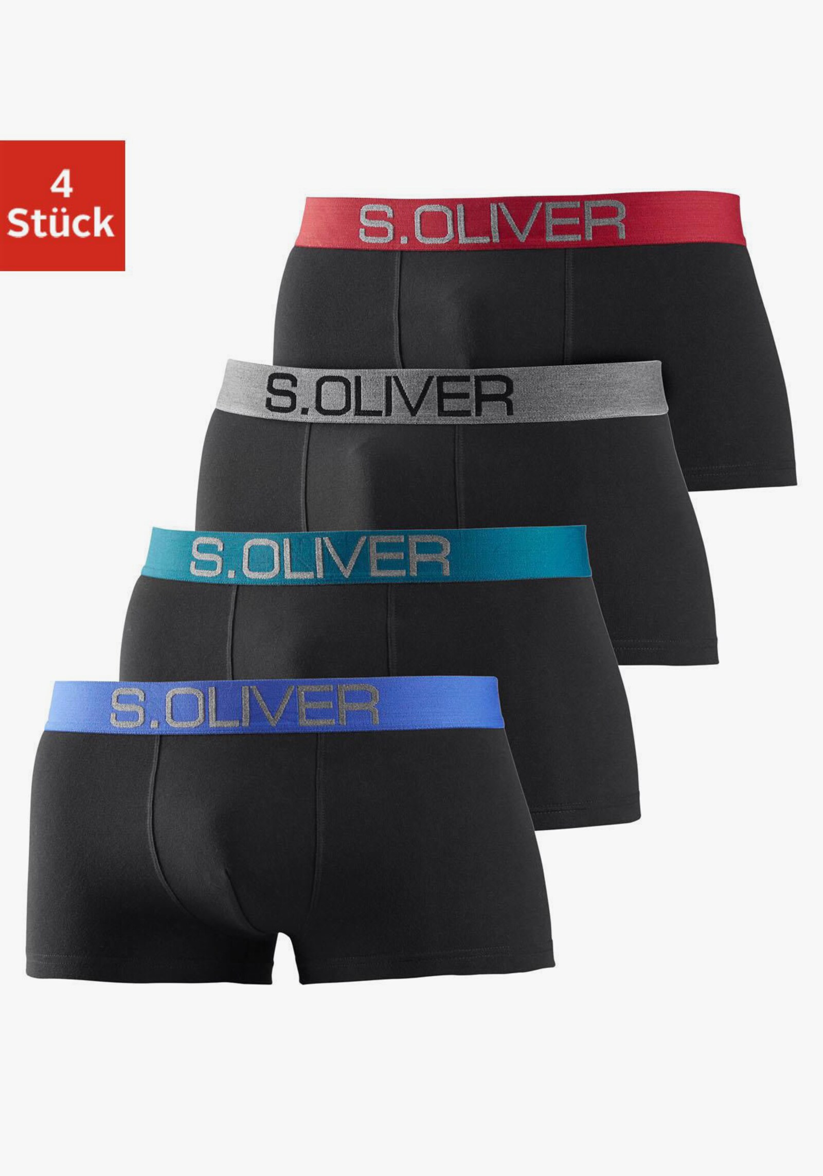 s.Oliver Hipster - schwarz-blau, schwarz-petrol, schwarz-grau, schwarz-rot