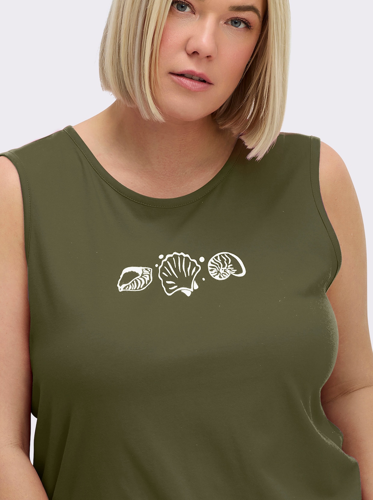 Shirttop - oliv