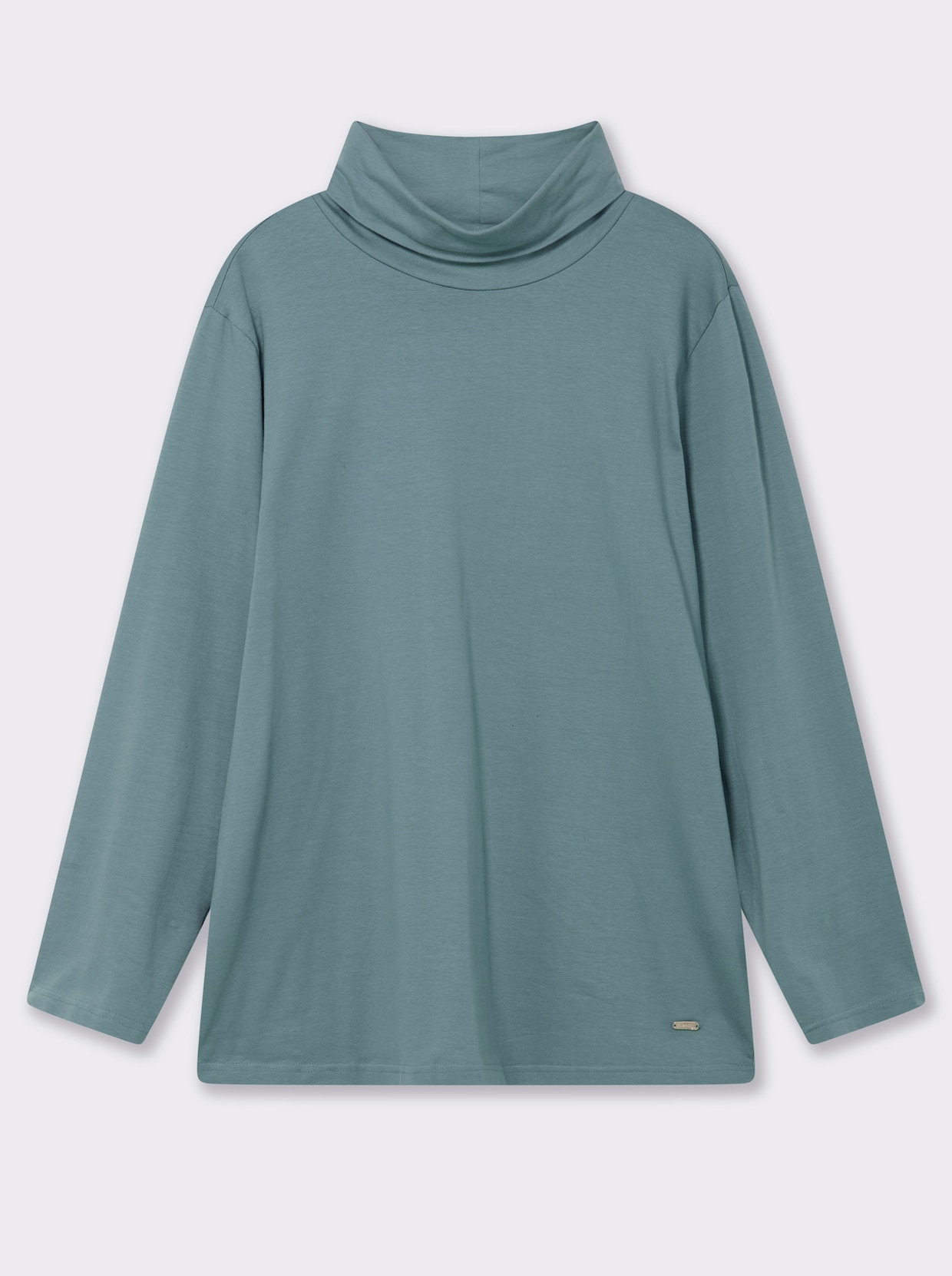 Rollkragenshirt mit langen Ärmeln - jade