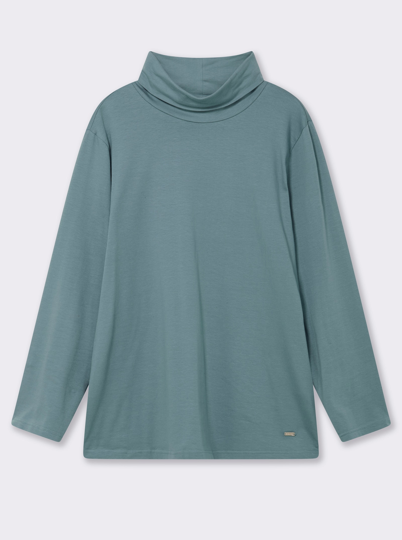 Rollkragenshirt mit langen Ärmeln - jade