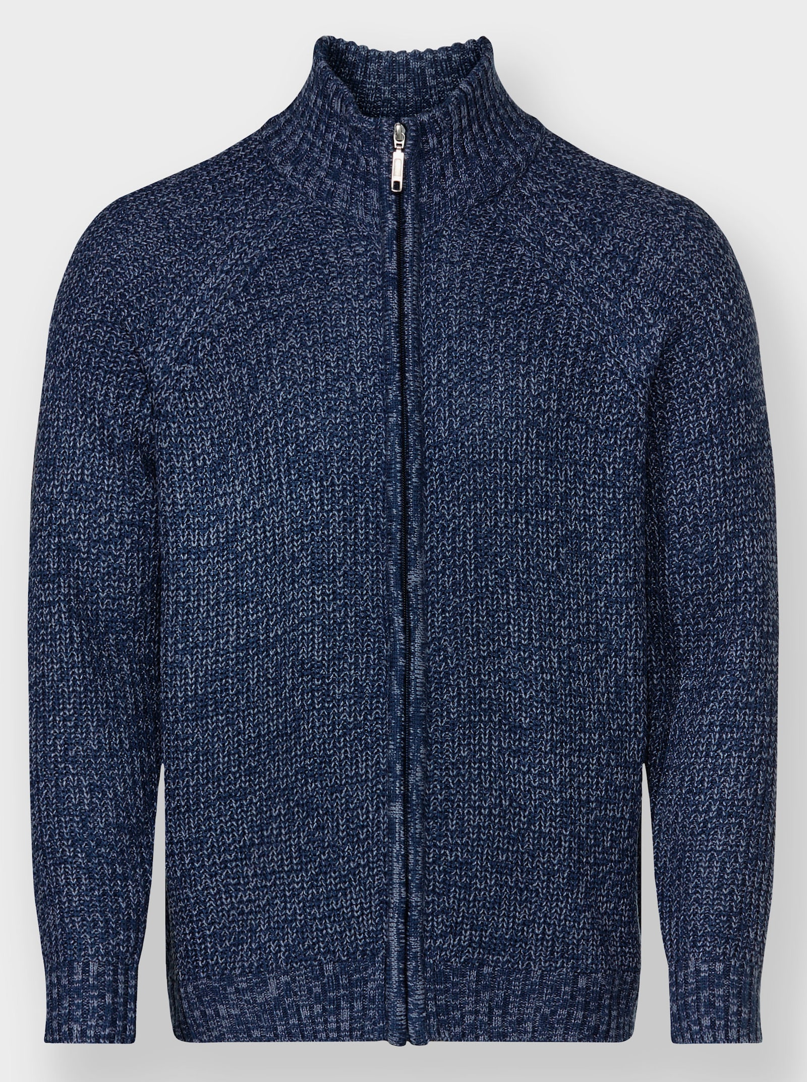 Catamaran Strickjacke mit durchgehendem Reißverschluss - rauchblau-meliert