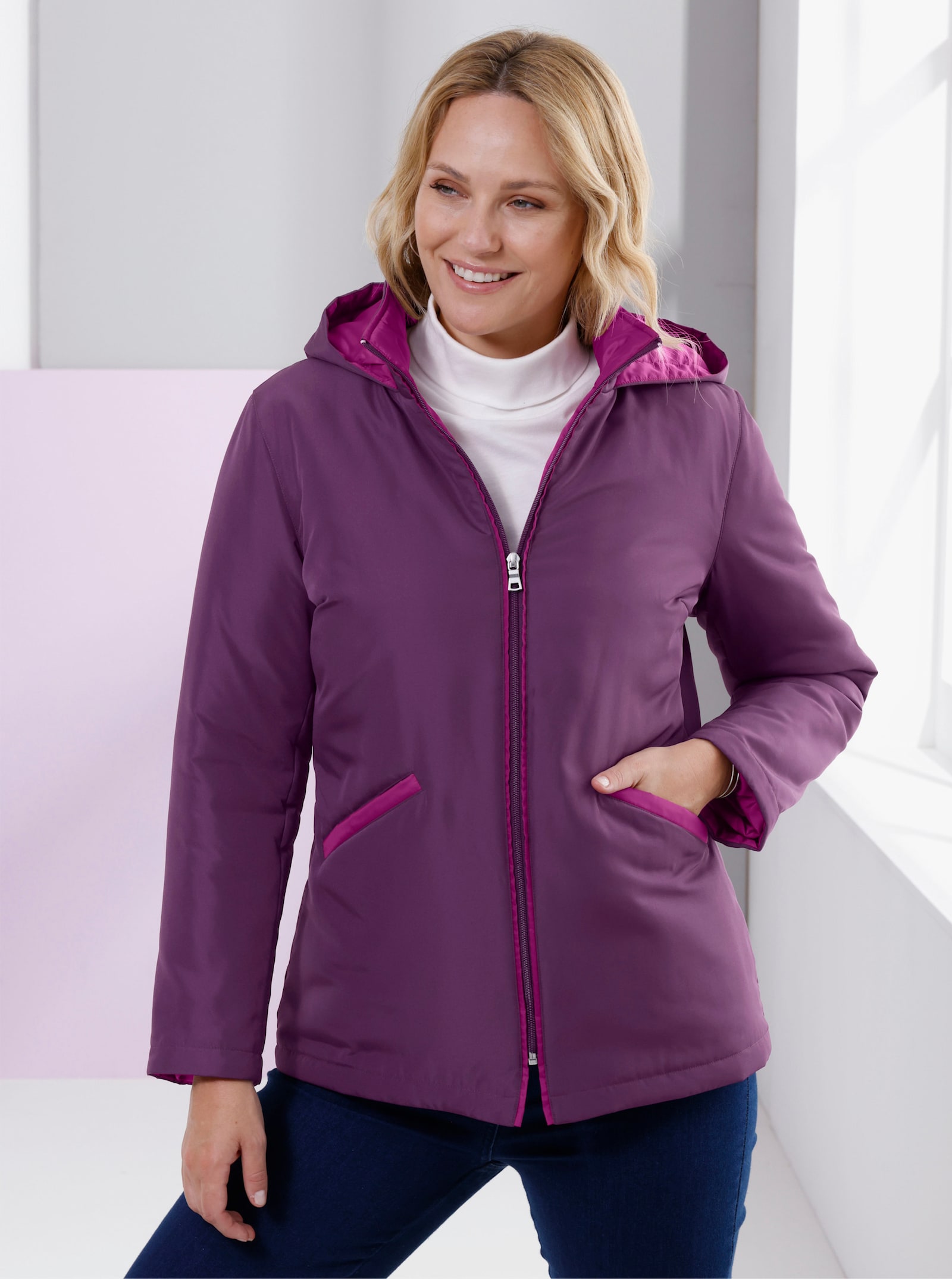 Jacke mit Druck-Motiv - traube