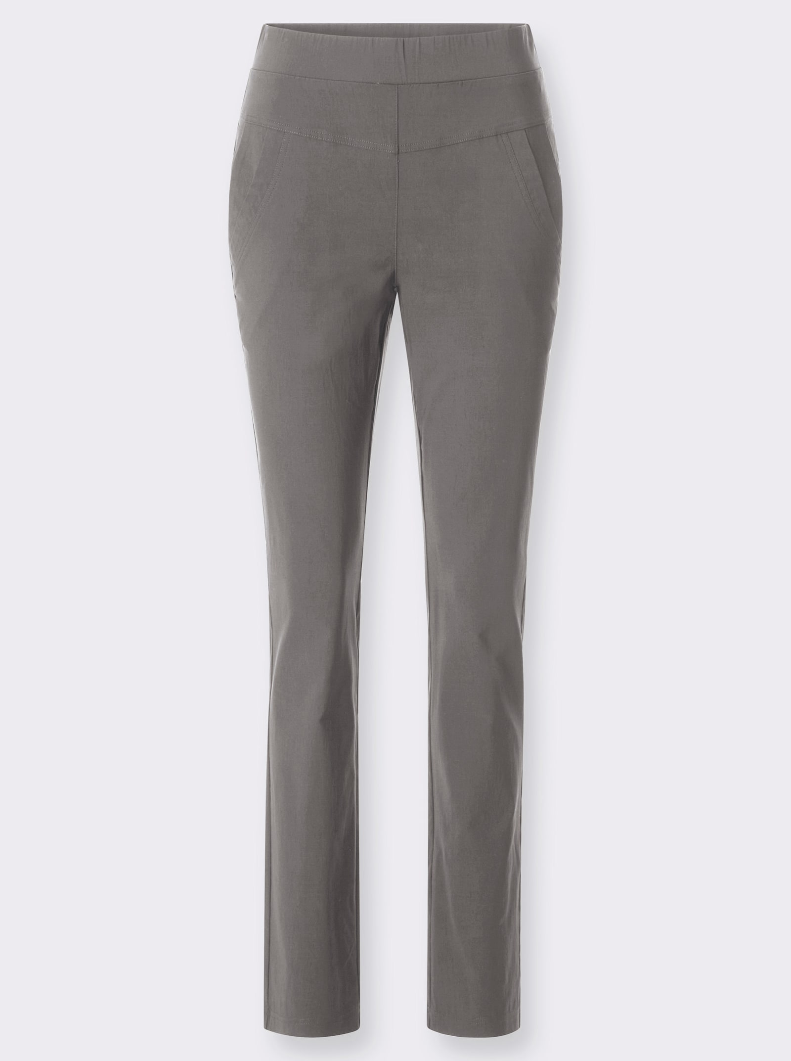 Schlupfhose in Bengalin-Qualität - grau