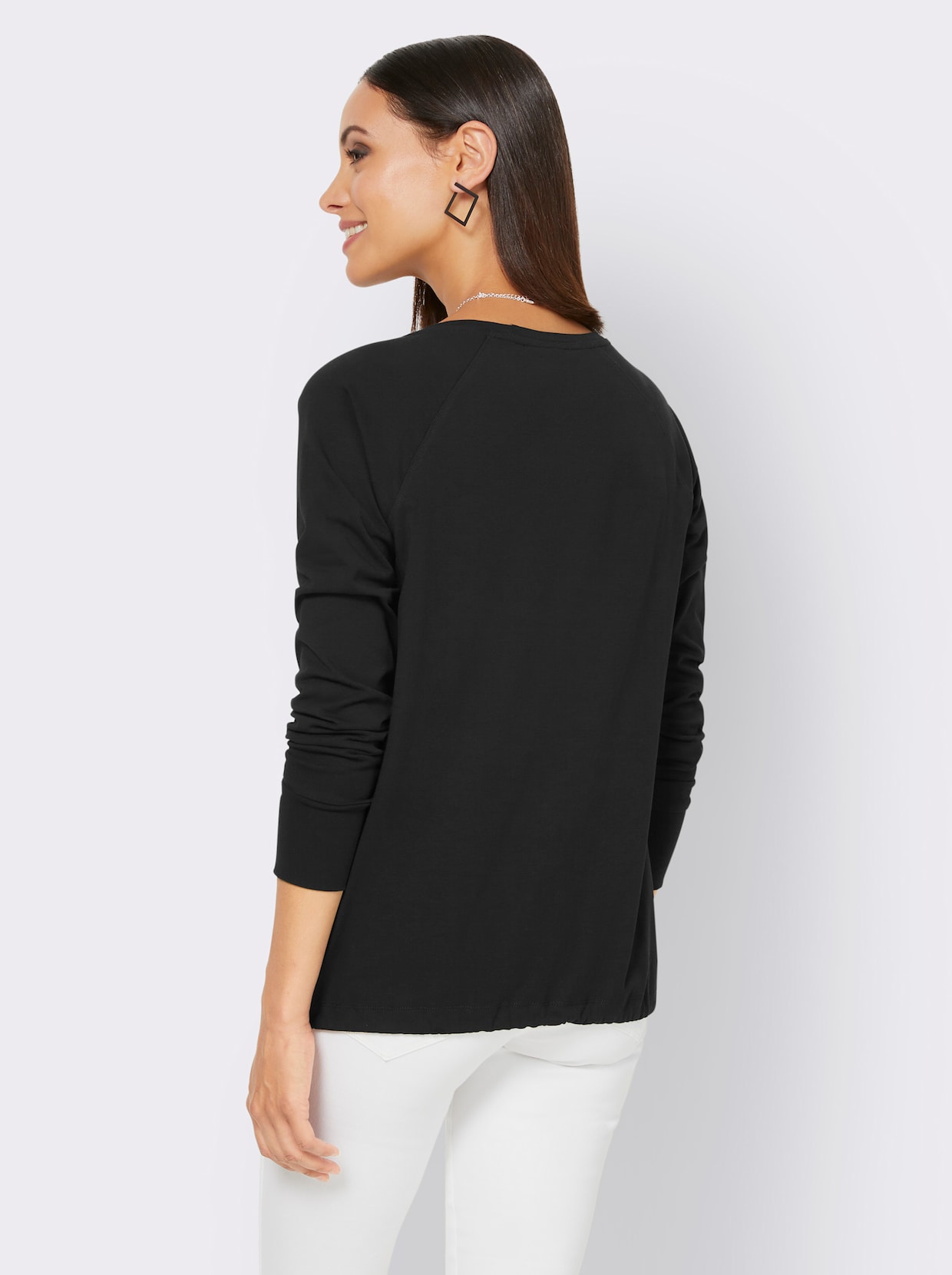 heine Shirt met lange mouwen - zwart