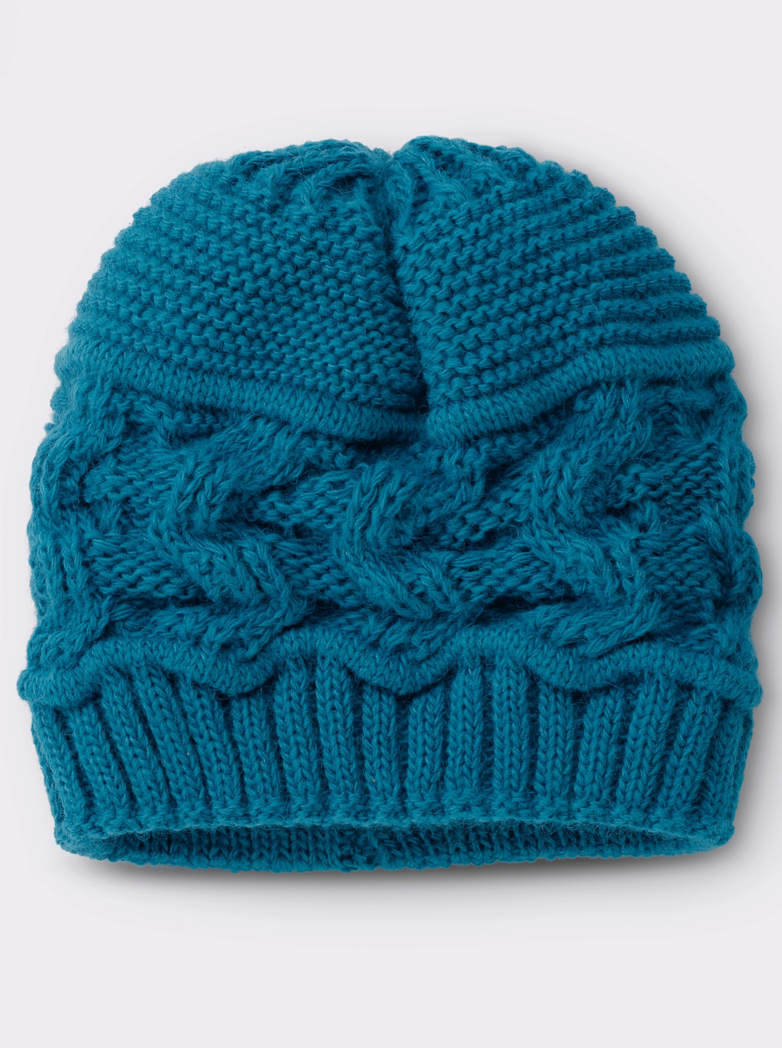 Strickmütze - petrol