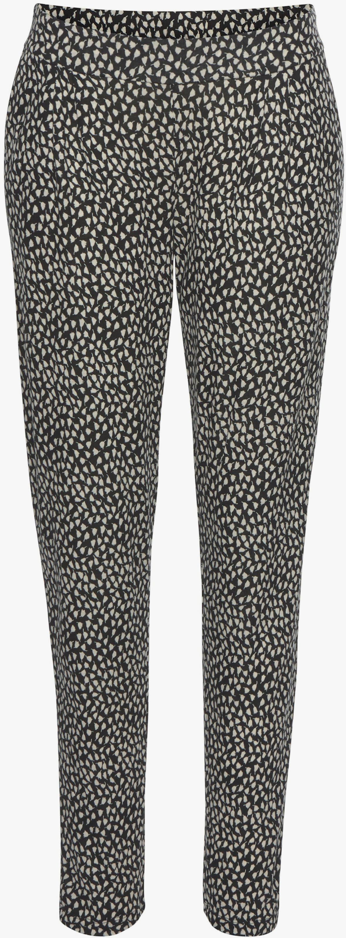 s.Oliver Strandhose - schwarz-creme-bedruckt