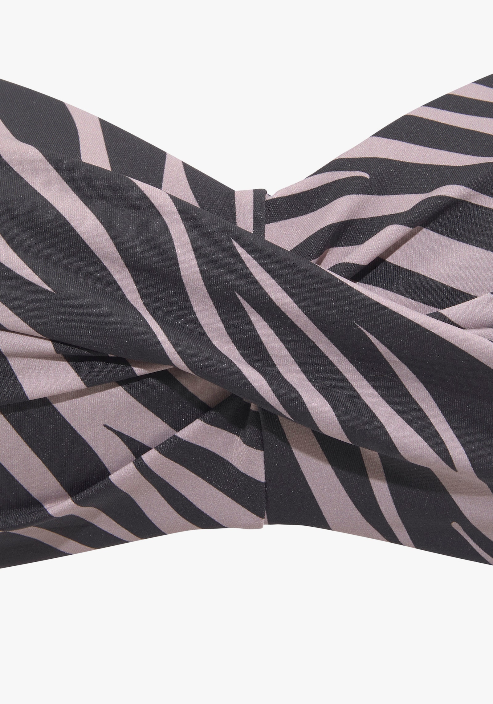 LASCANA Bandeau-Bikini-Top - schwarz-bedruckt