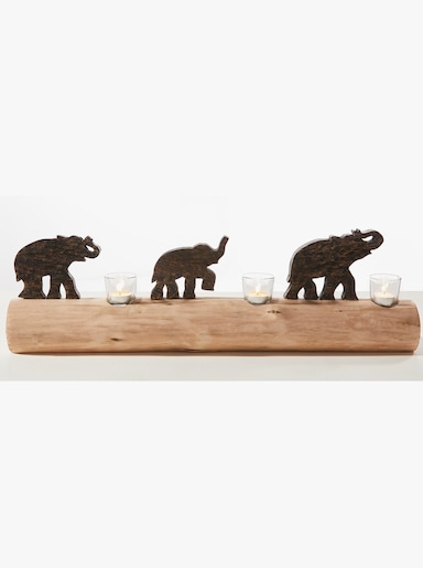 heine home Kerzenhalter - natur-schwarz