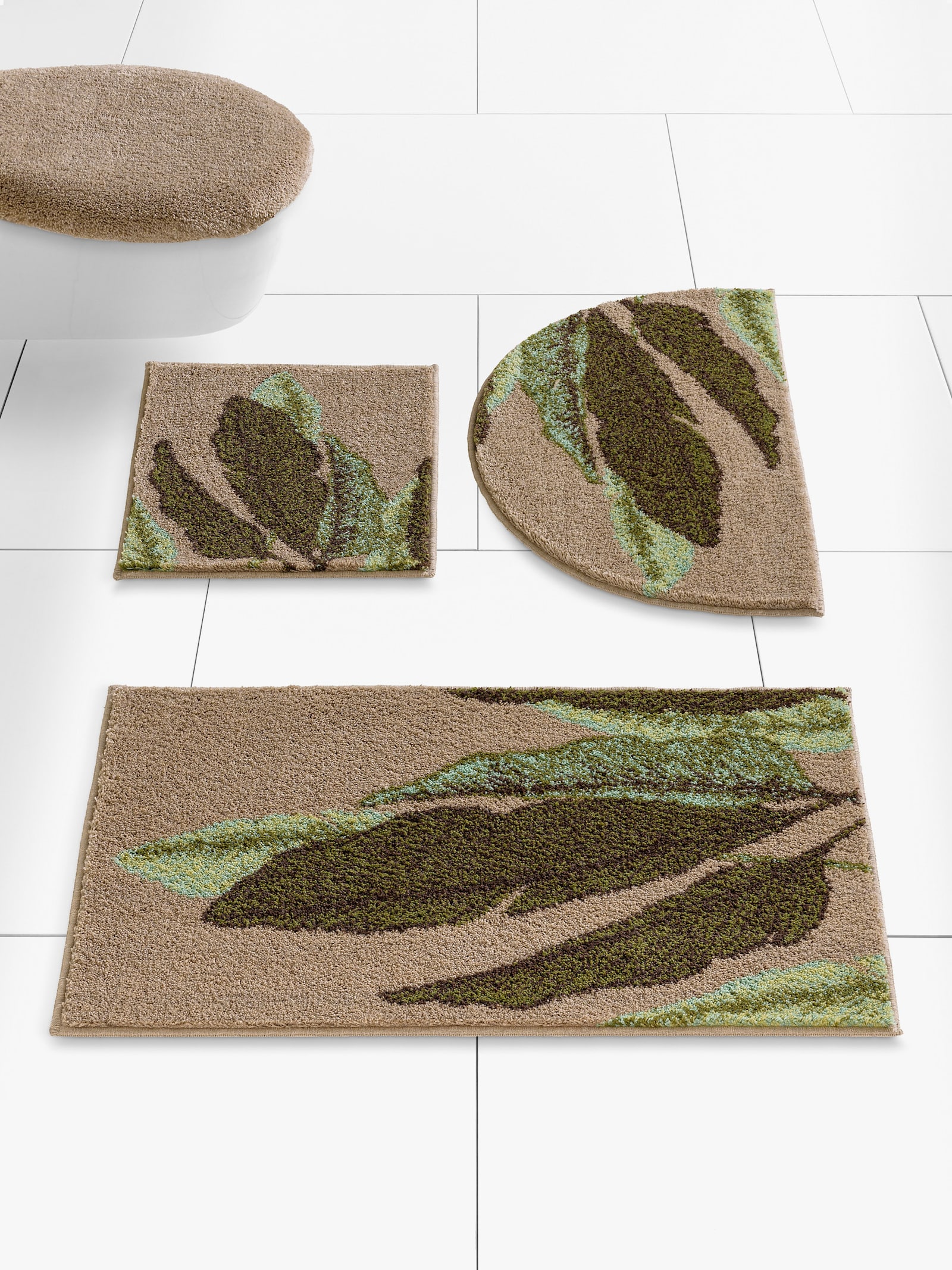 Grund Tapis de bain - beige-vert