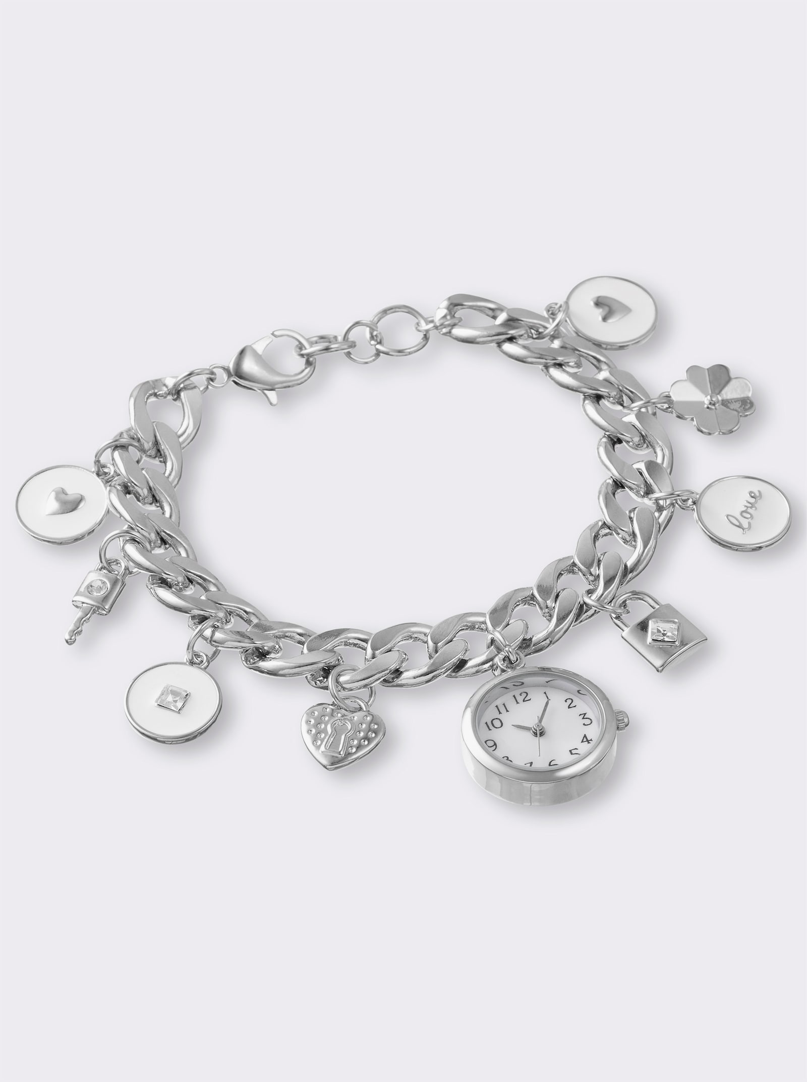 heine Armbanduhr - silberfarben