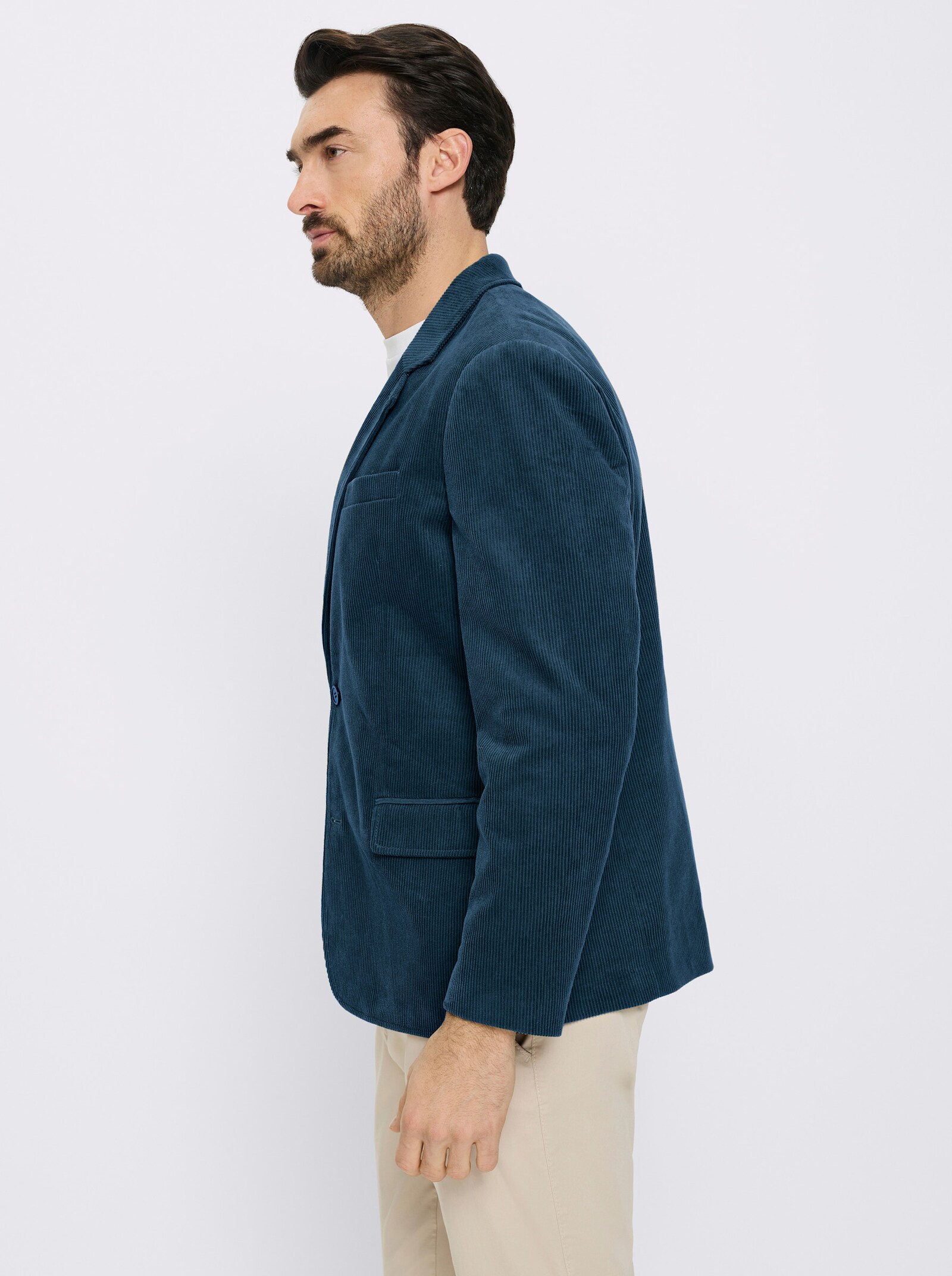 Marco Donati Sakko aus Cord, reine Baumwolle - dunkelblau