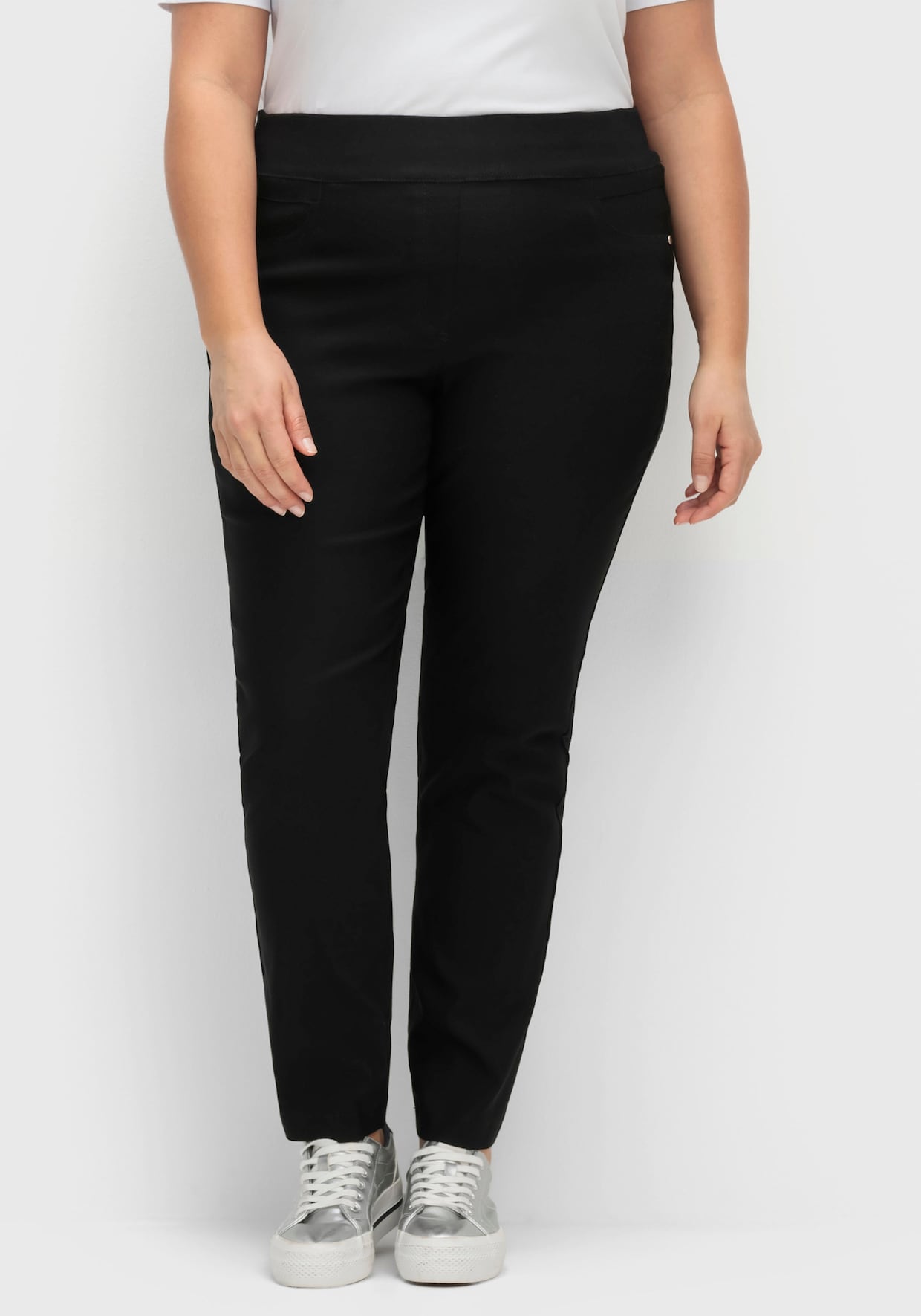 CREATION L PREMIUM Stretch-Hose - schwarz