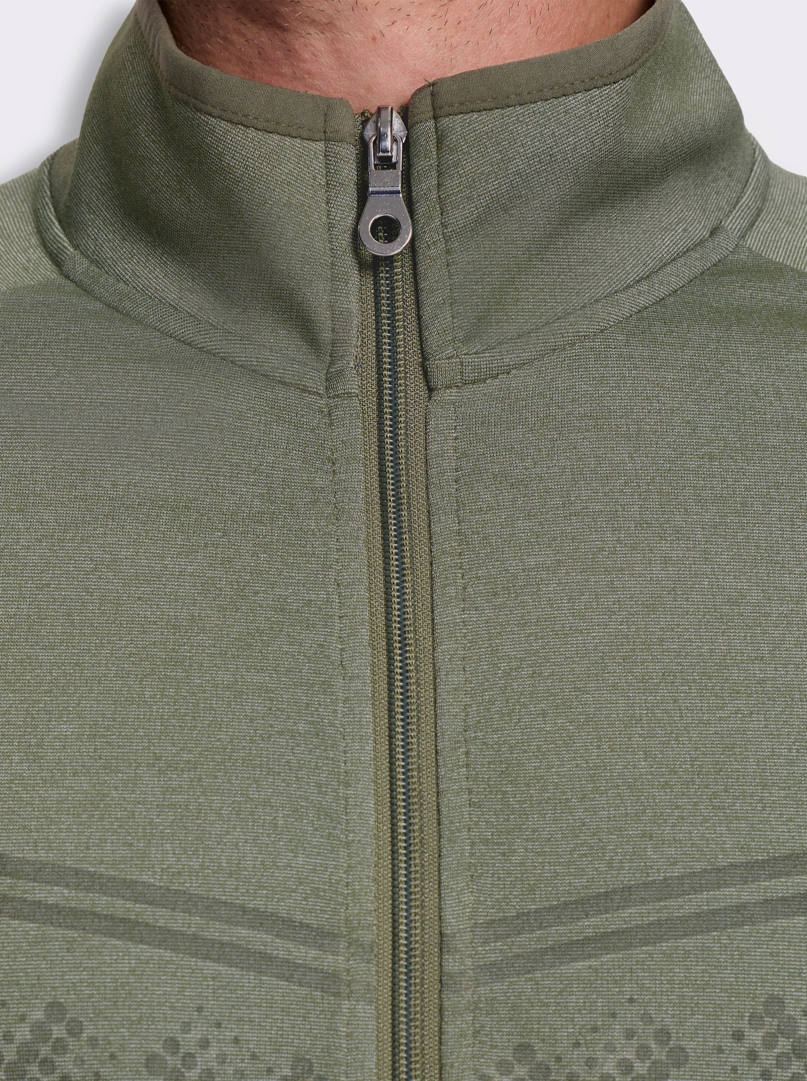 Catamaran Sports Sweatjacke mit Bündchenabschluss - khaki-meliert