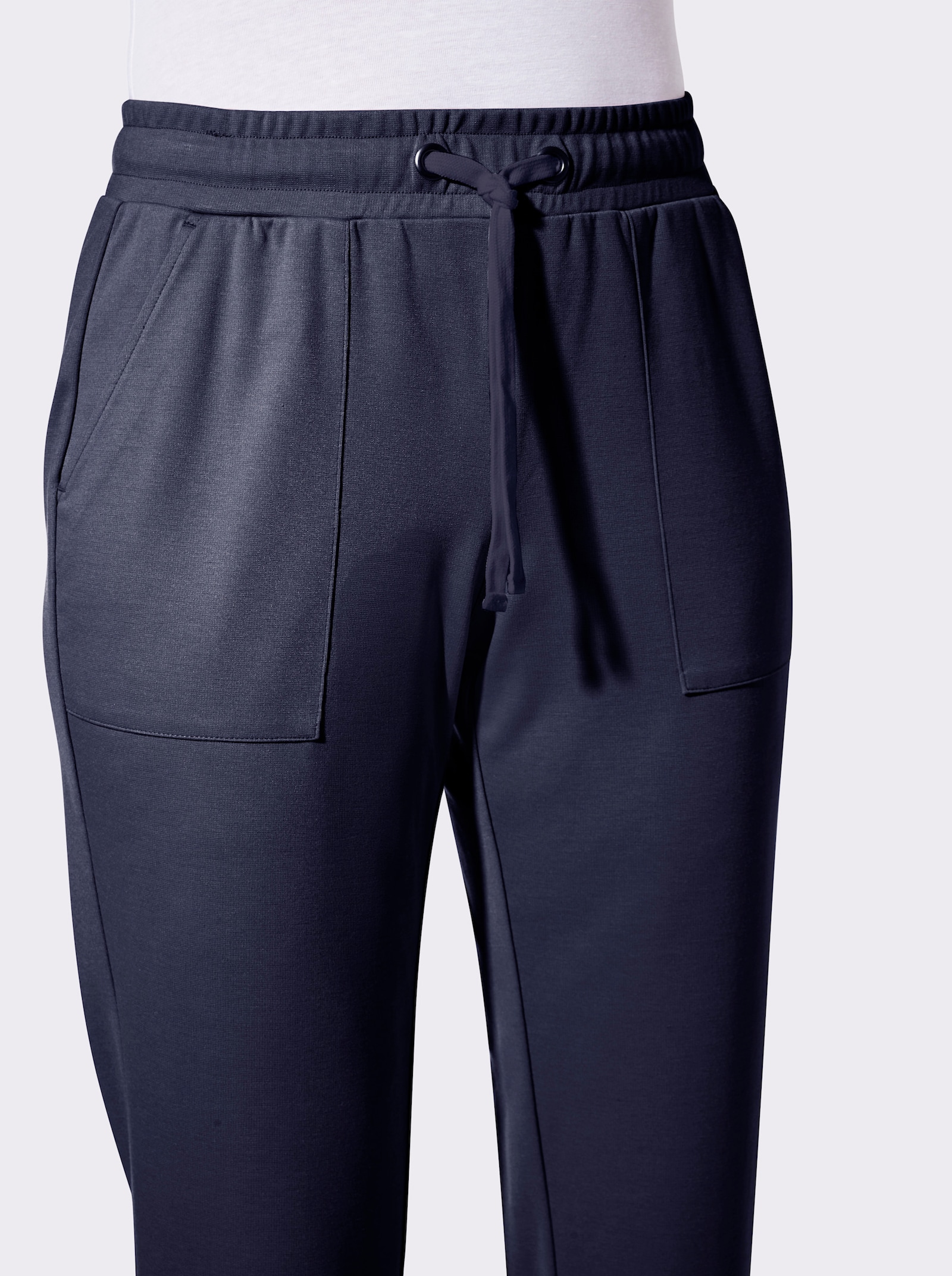 Jerseyhose in formstabiler Qualität - marine