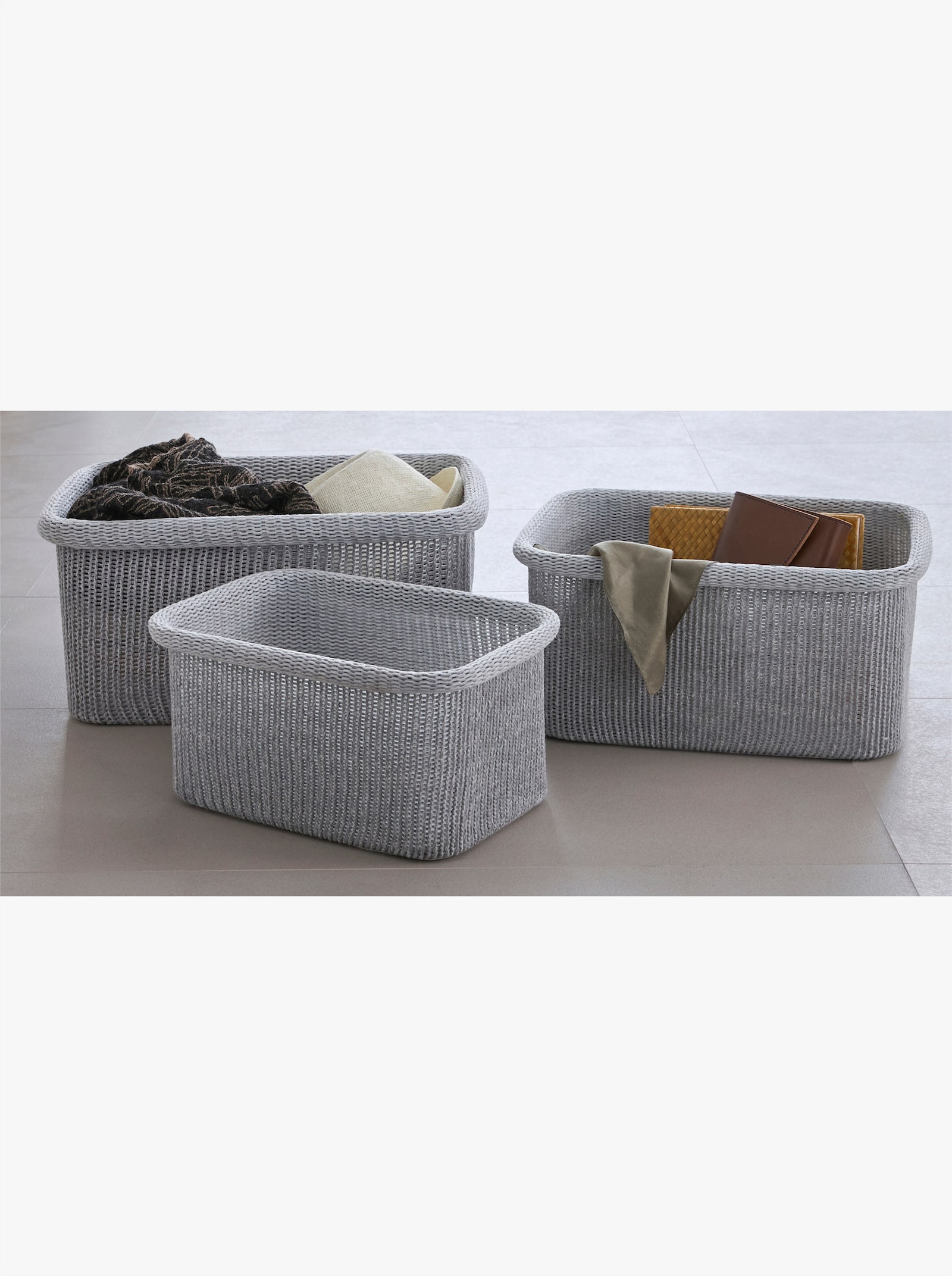 heine home Körbe - silbergrau