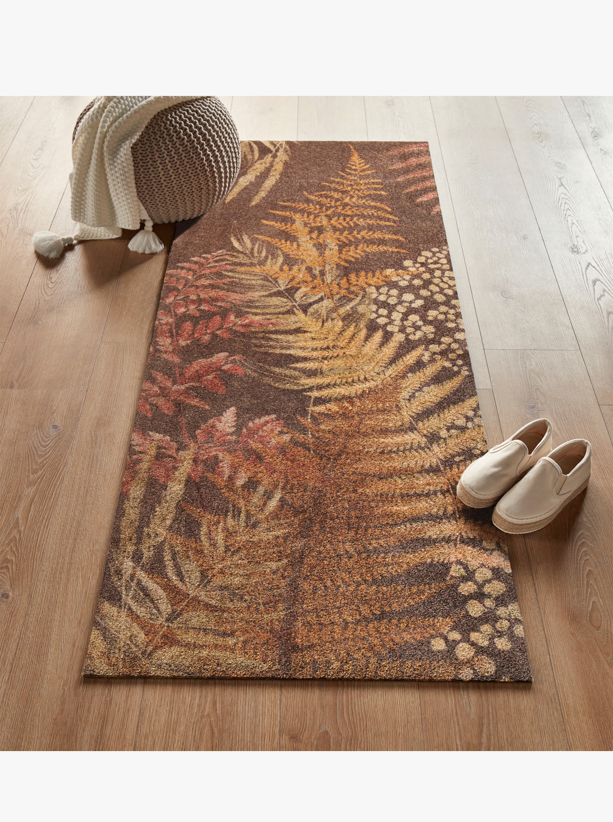 wash+dry by Kleen-Tex Voetmat - bruin gedessineerd