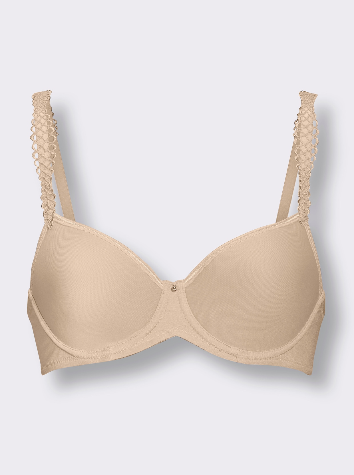 Viania T-Shirt-BH mit Bügel , aus Spacer-Material - camel