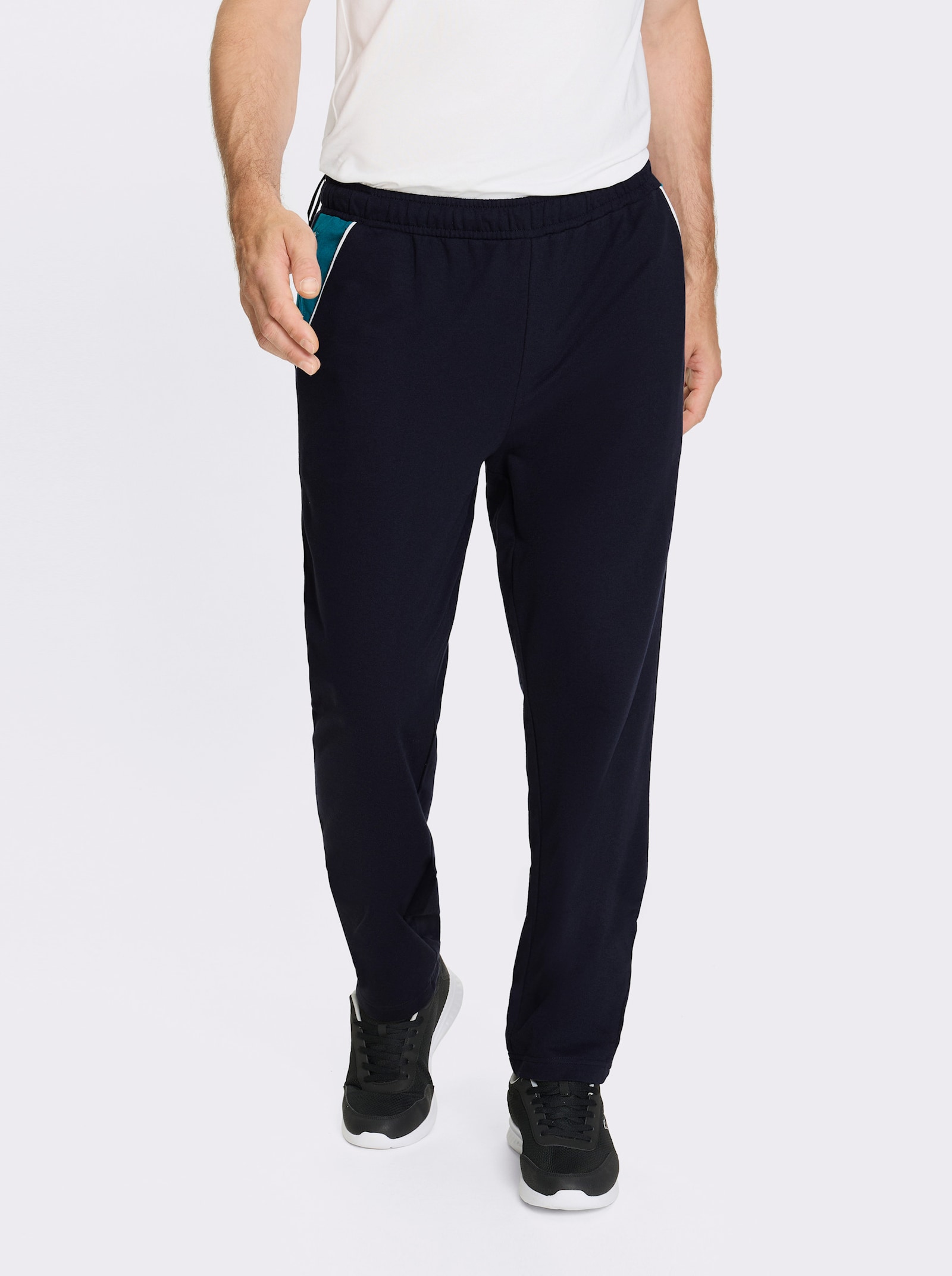 Catamaran Sports Freizeithose mit kontrastfarbigen Taschenbeuteln - marine