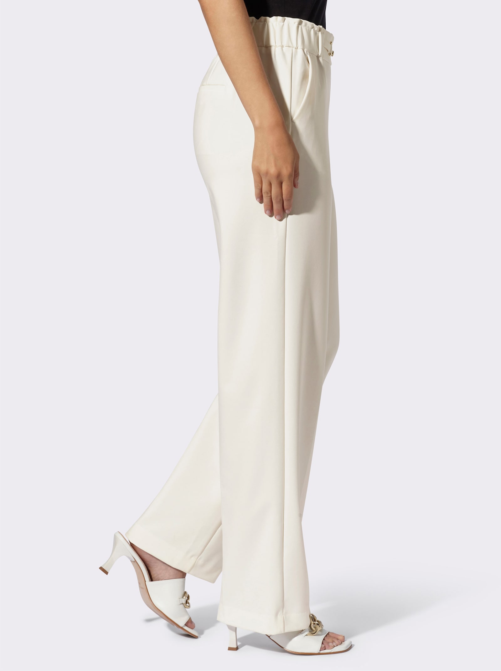 heine Schlupfhose mit Schmuckschließe - ecru