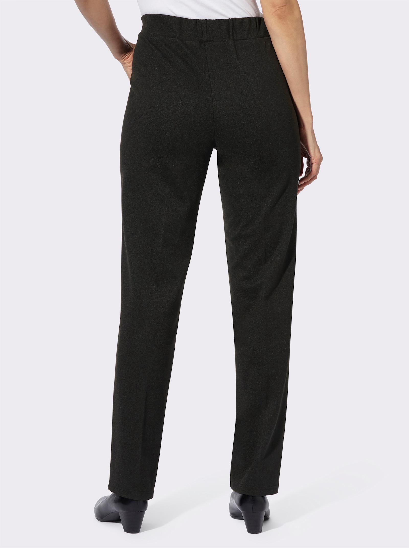 Jerseyhose in formstabiler Qualität - schwarz