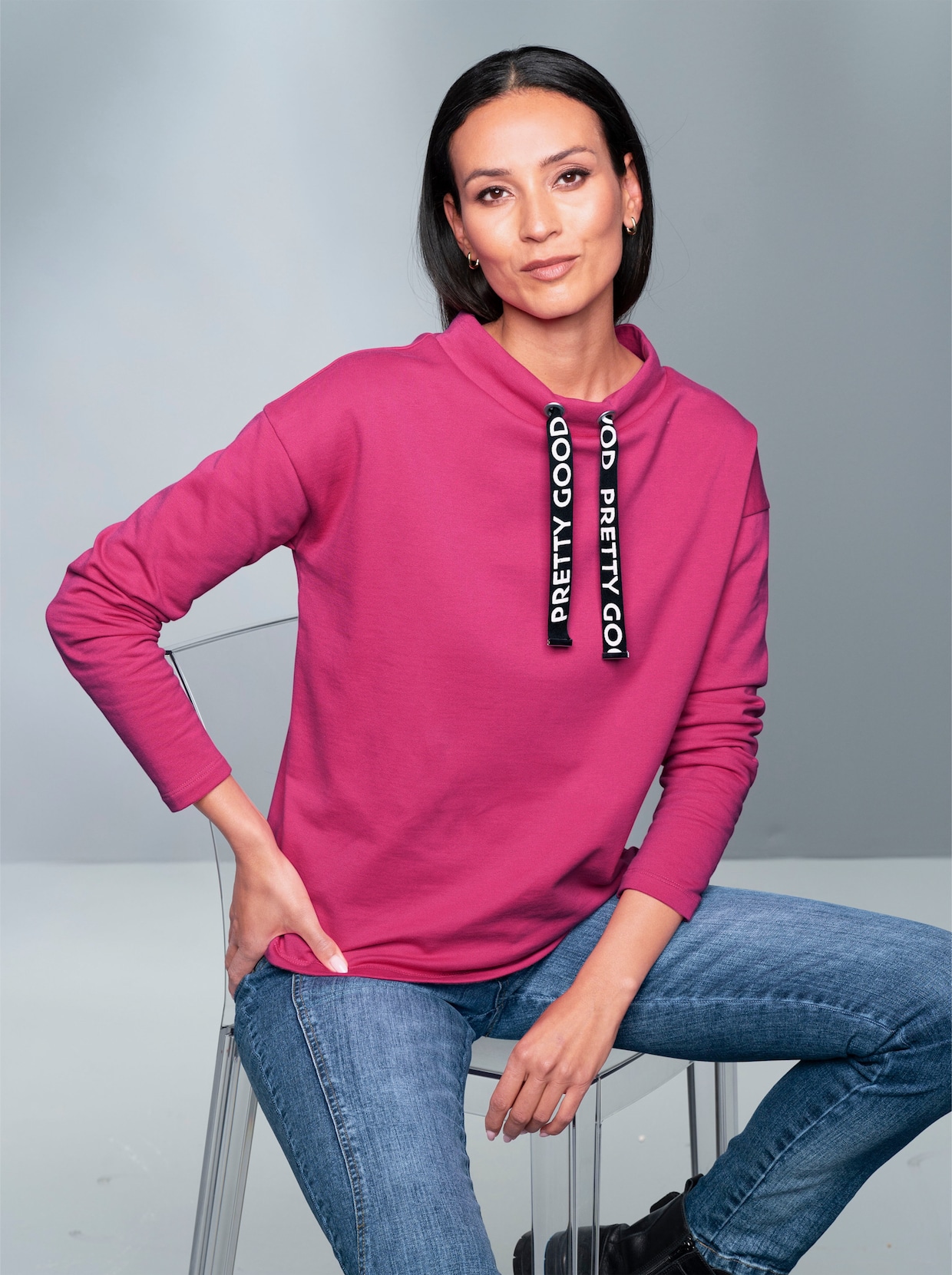 heine Sweatshirt - fuchsia