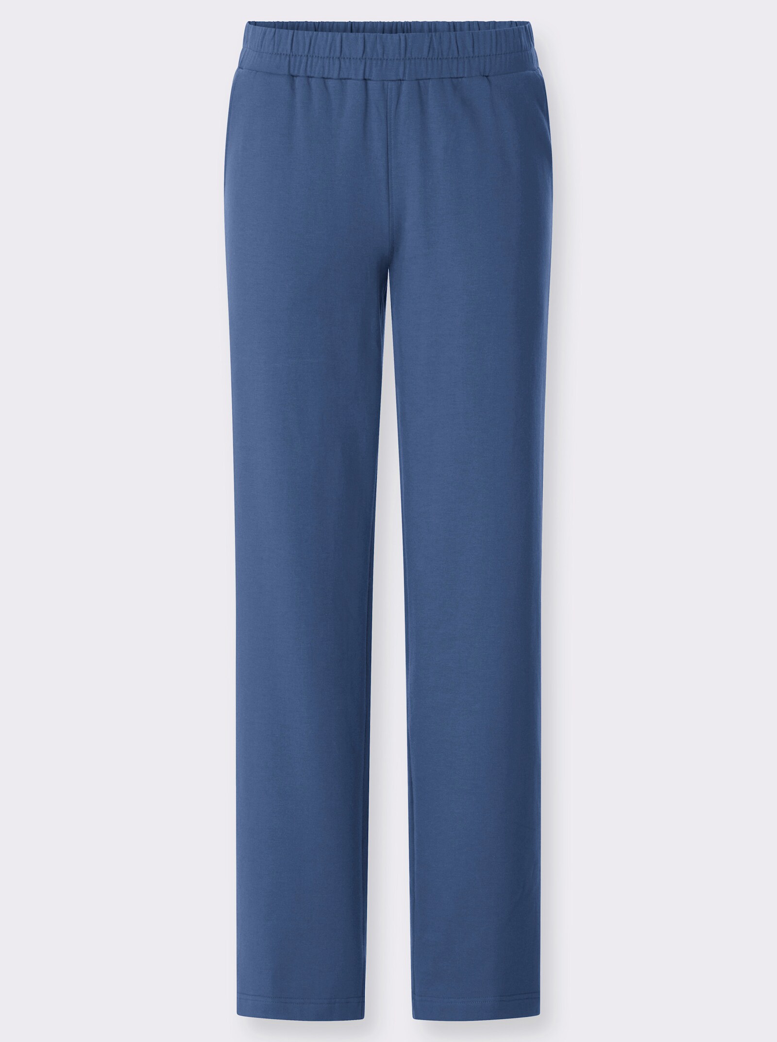Jerseyhose mit Dehnbund - jeansblau