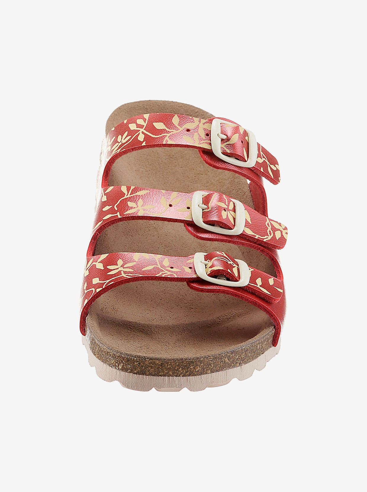 Bio Time Slippers - rood geprint