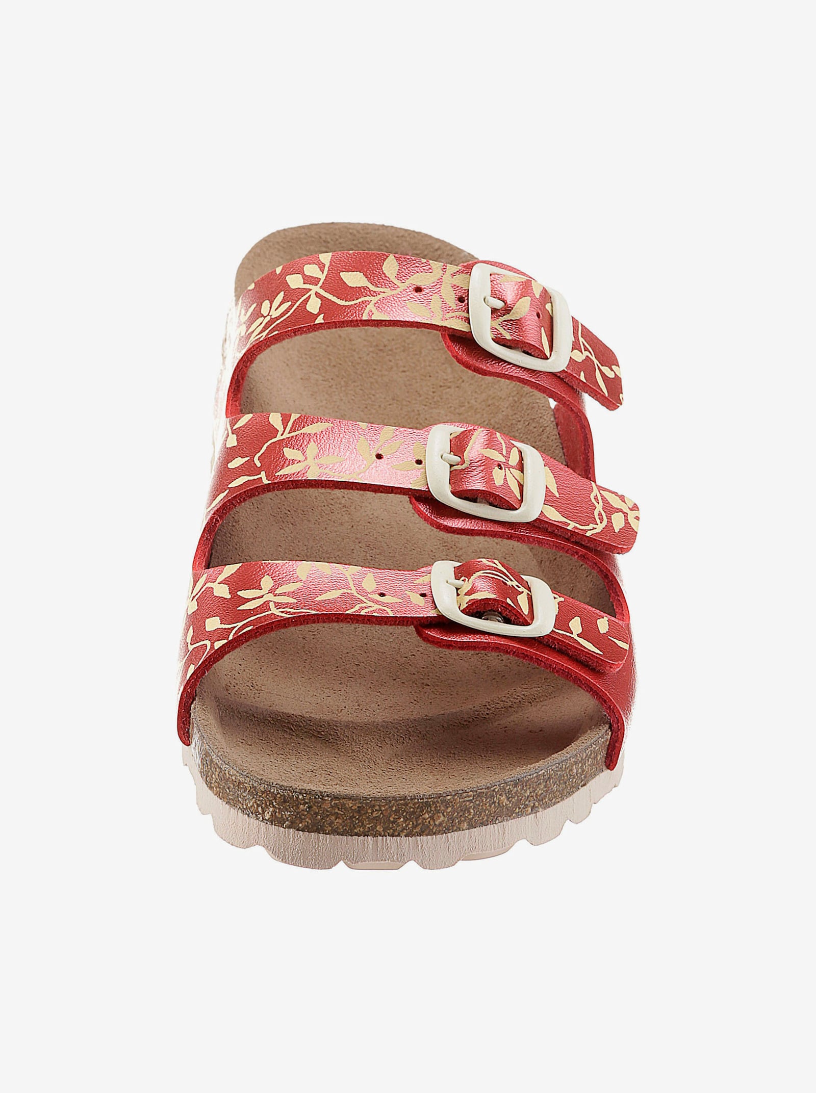 Bio Time Pantolette - rot-bedruckt