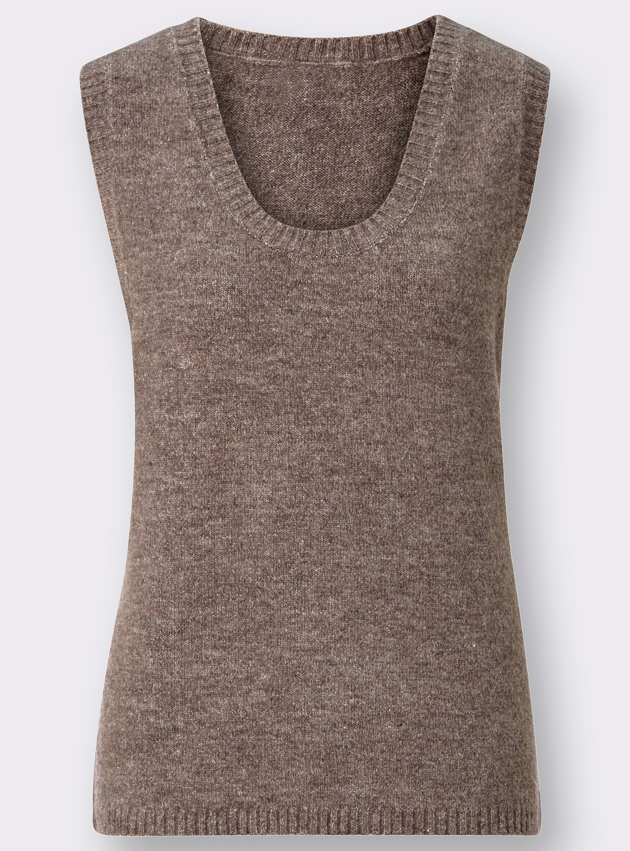 Pullunder - taupe-meliert