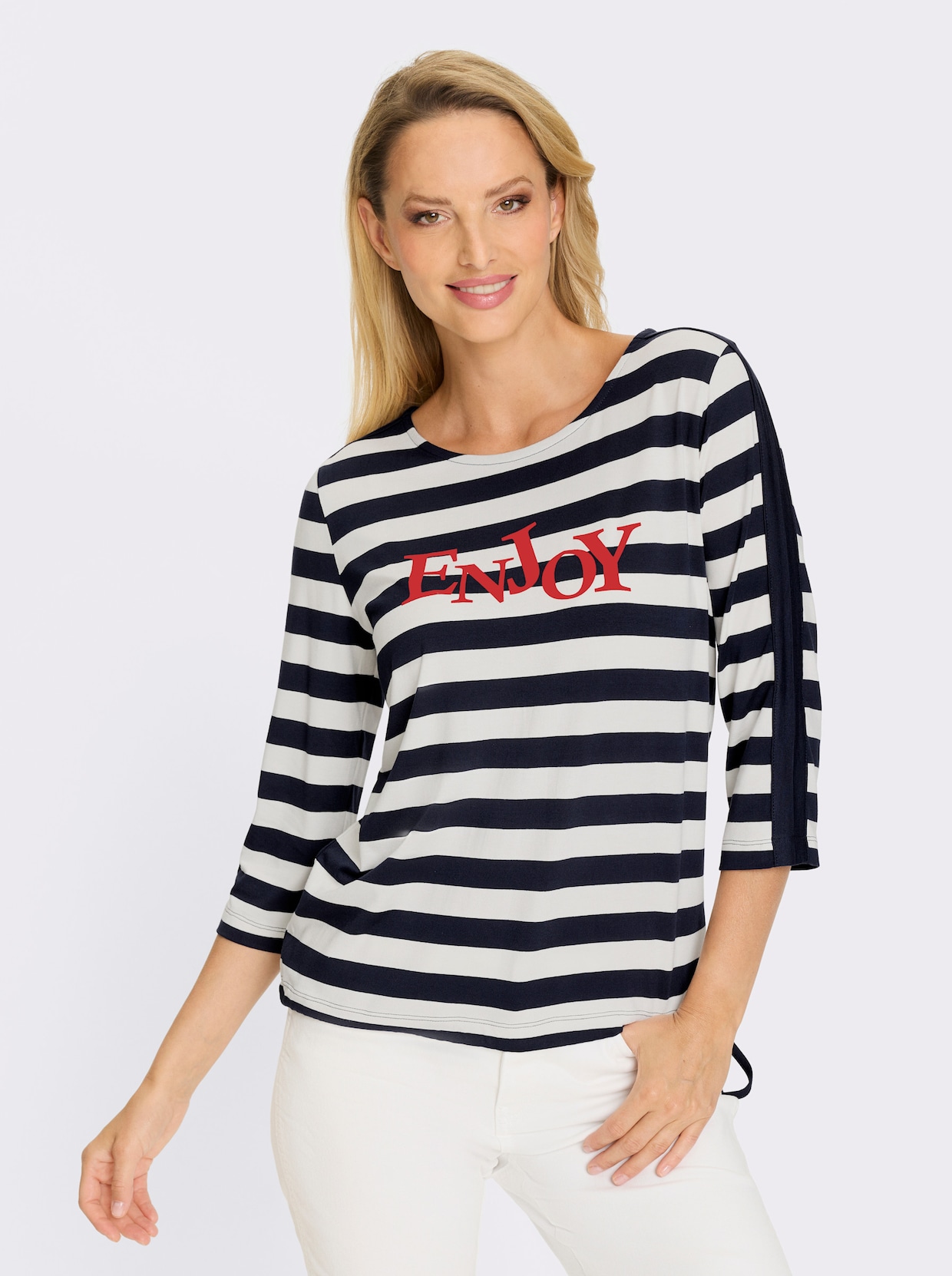 heine Ringelshirt - marine-weiß-geringelt