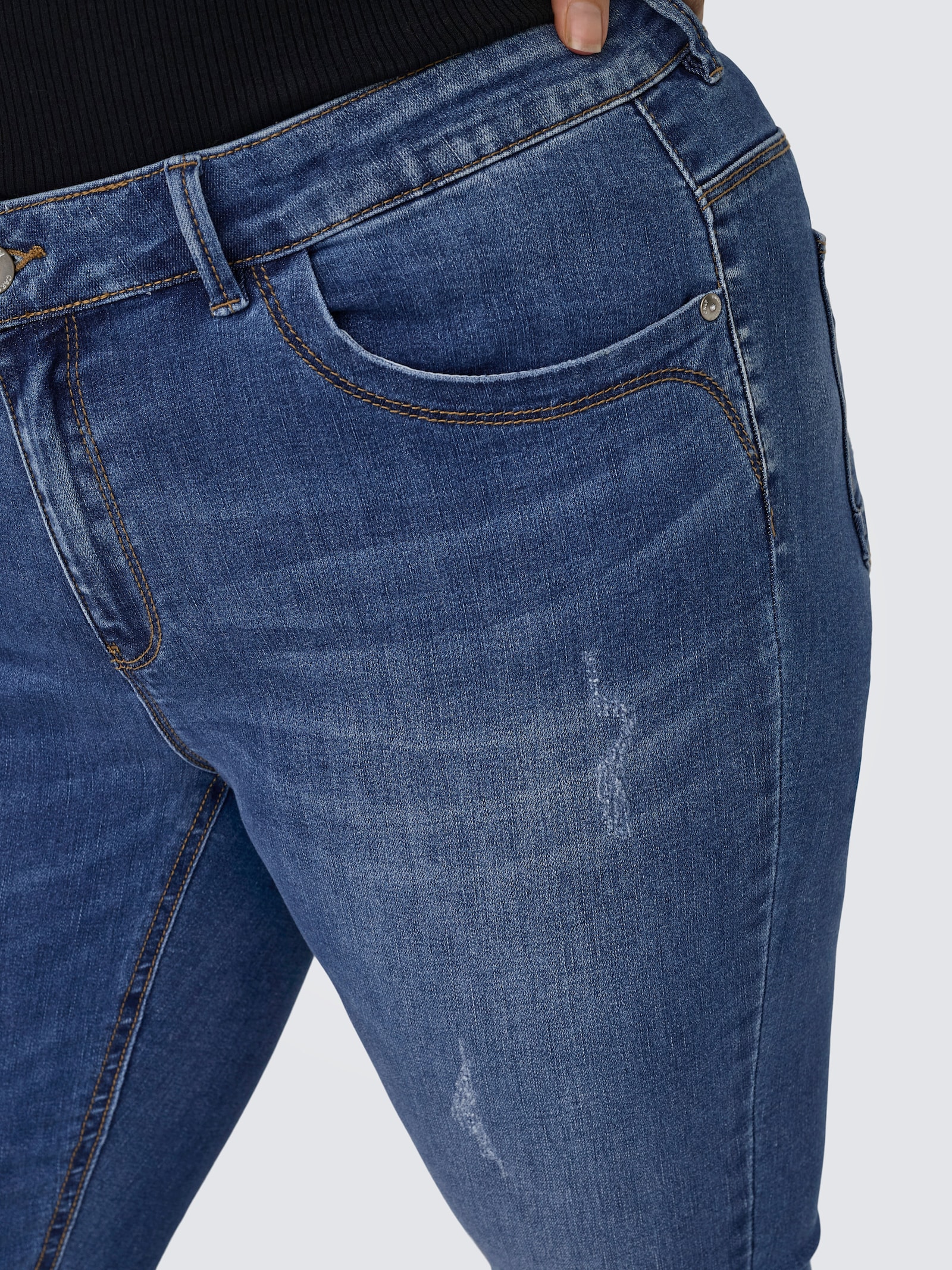 ONLY CARMAKOMA Skinny-fit-Jeans - medium blue denim