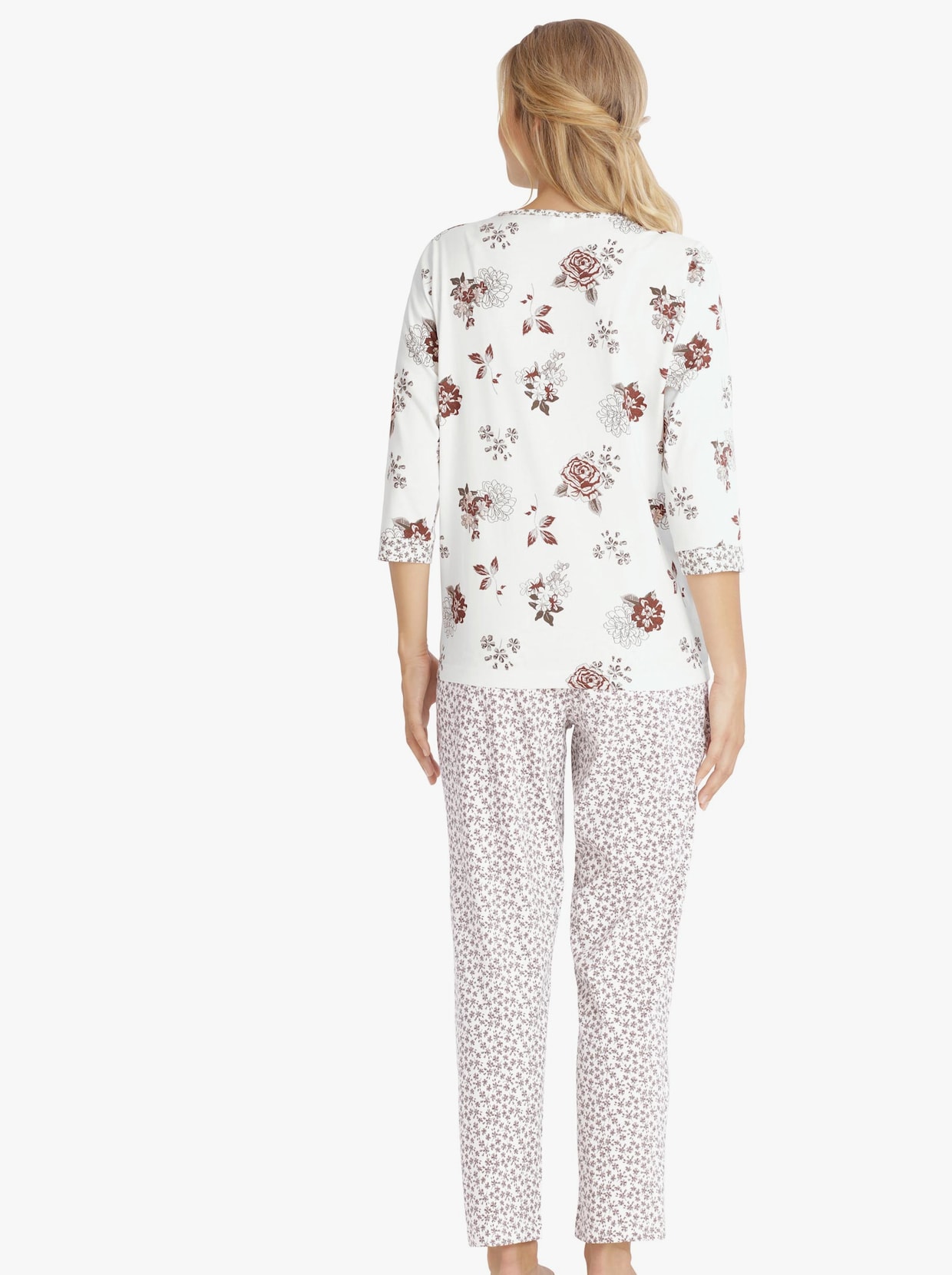 Pyjama - wit geprint