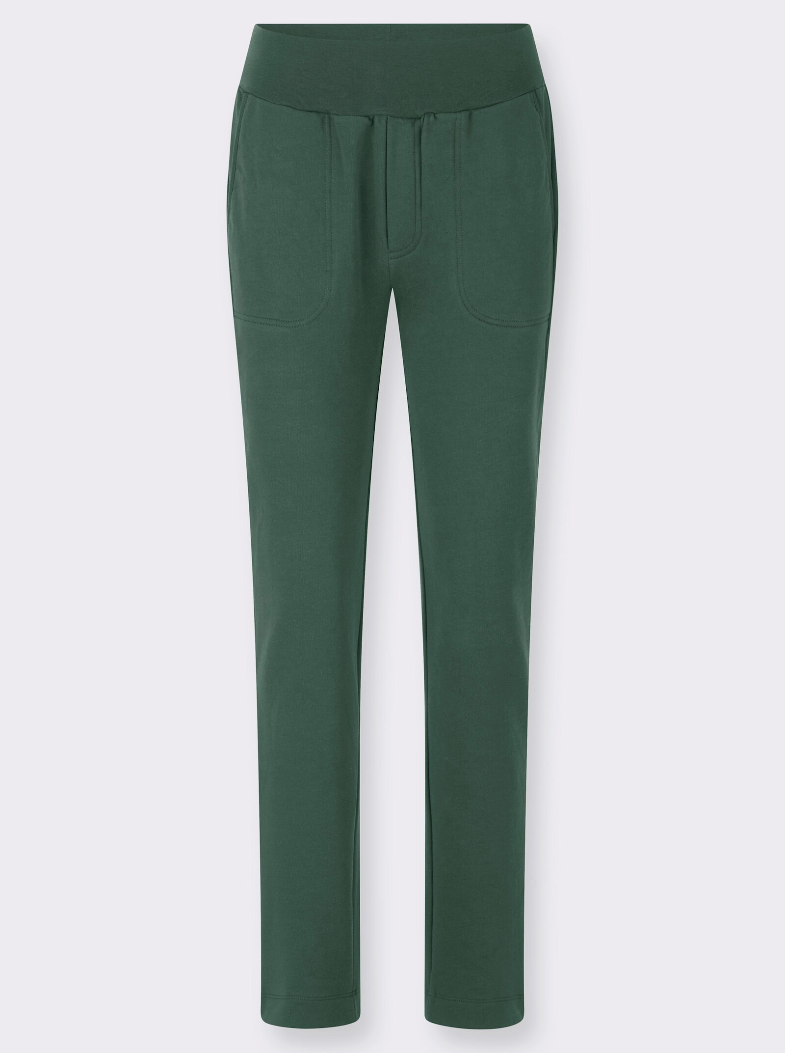 Jerseyhose mit angerauter Innenseite - moos