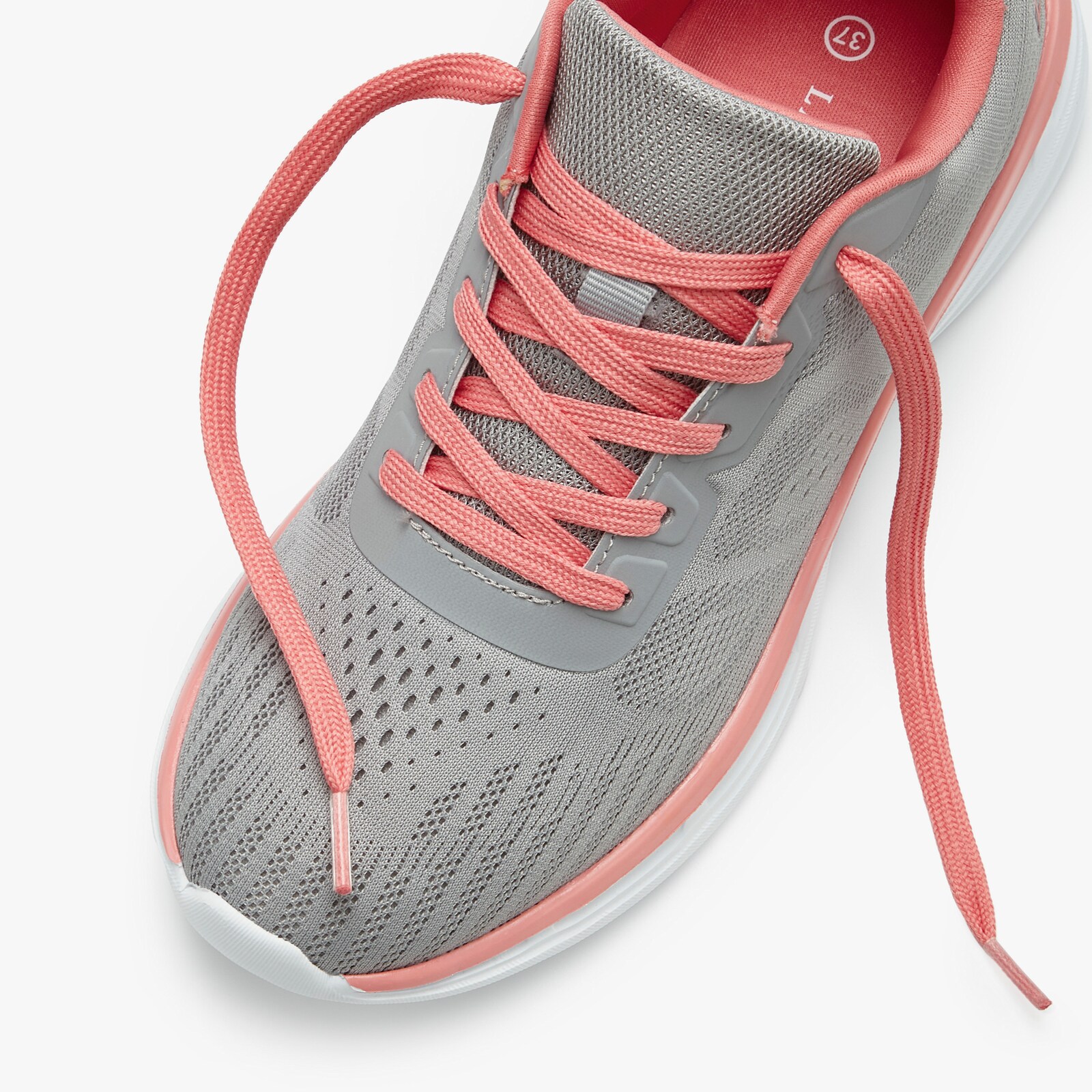 LASCANA Sneaker - grau/orange