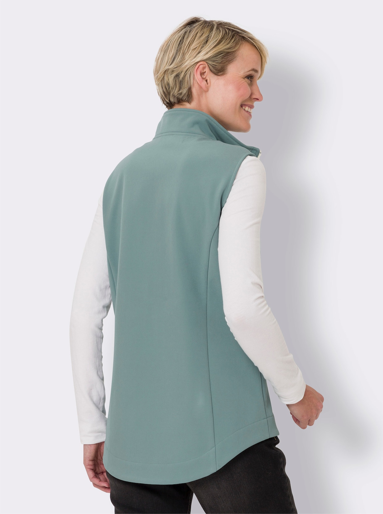 Softshell-gilet - jade