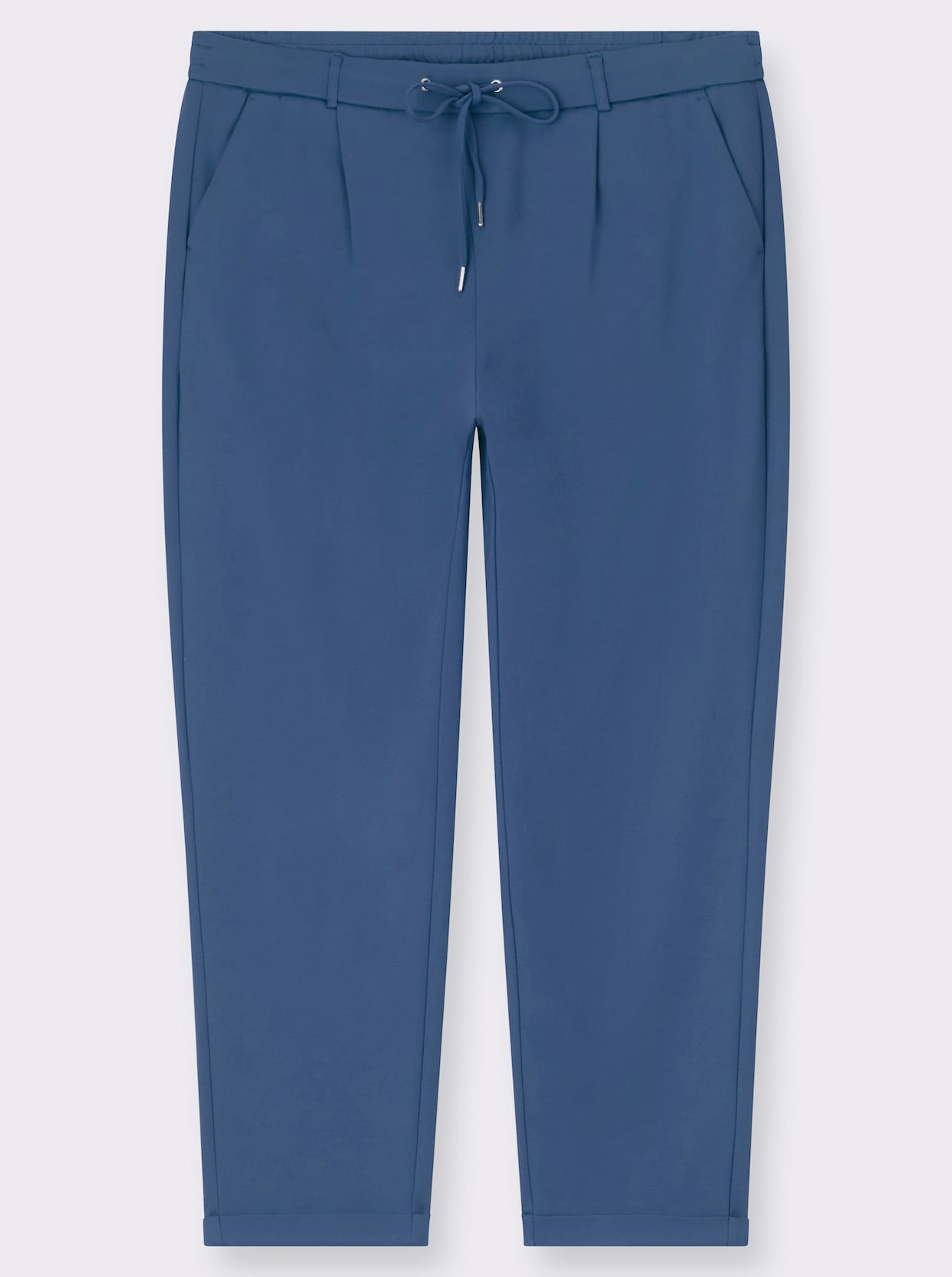 Jogg Pants in Interlock-Qualität - jeansblau