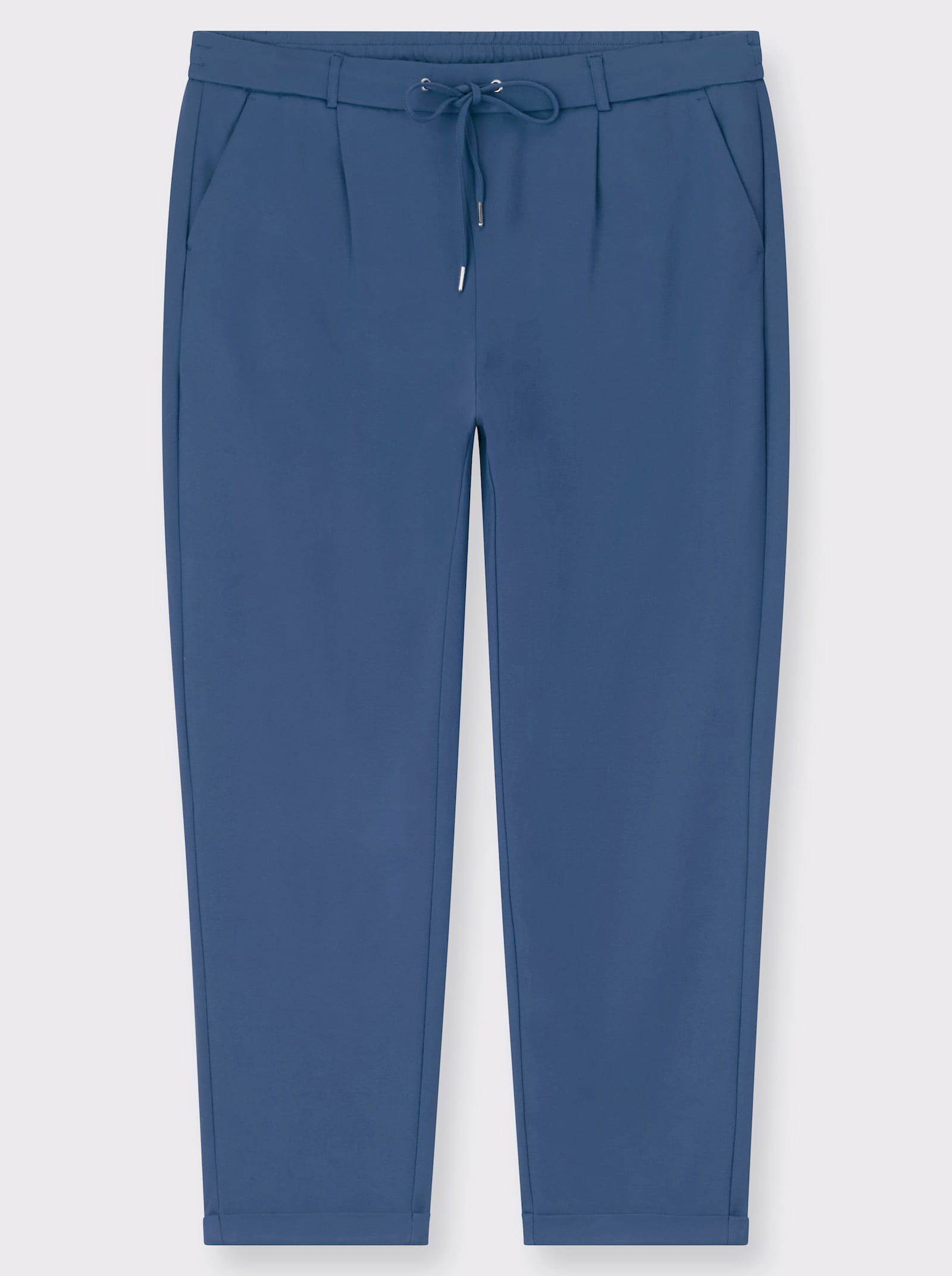 Jogg Pants in Interlock-Qualität - jeansblau