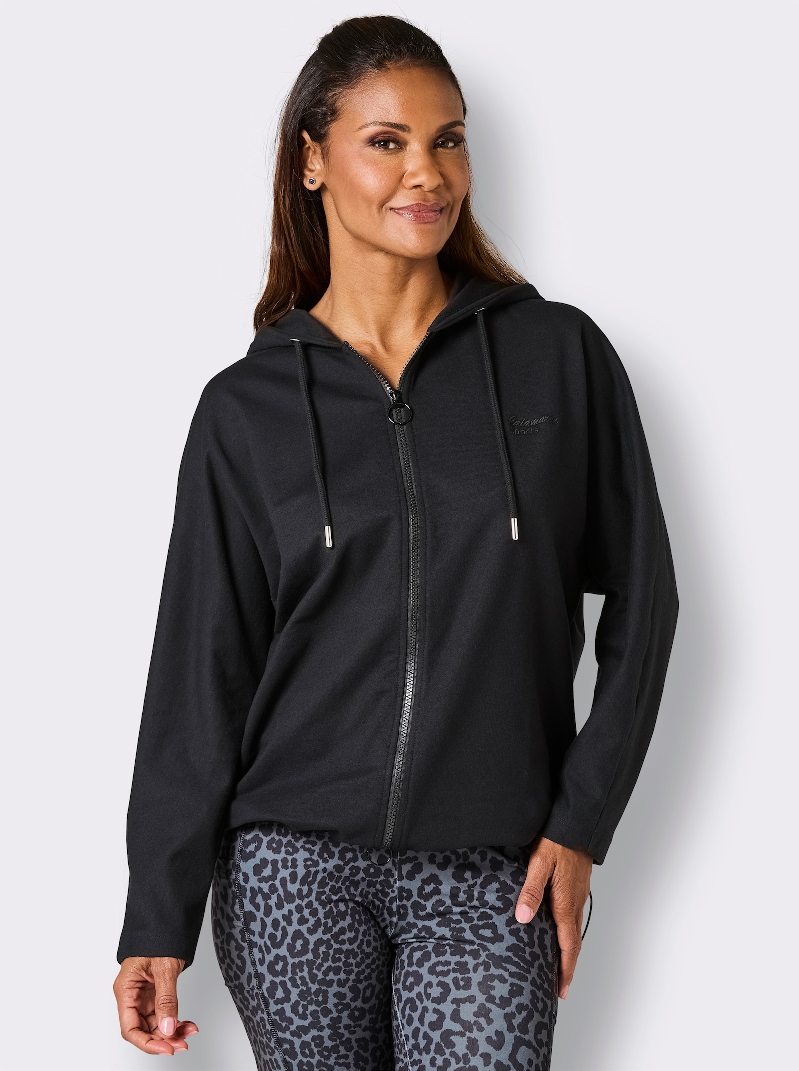 Catamaran Sports Shirtjacke mit 2-Wege-Reißverschluss - schwarz