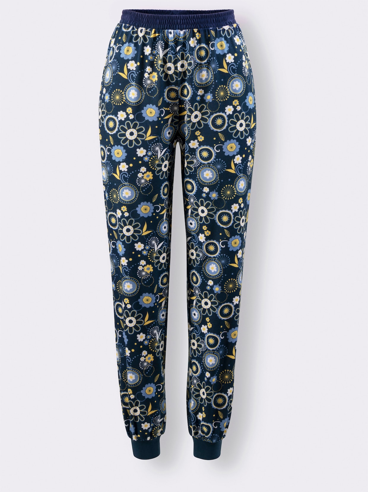 Pyjama-Broek - donkerblauw geprint