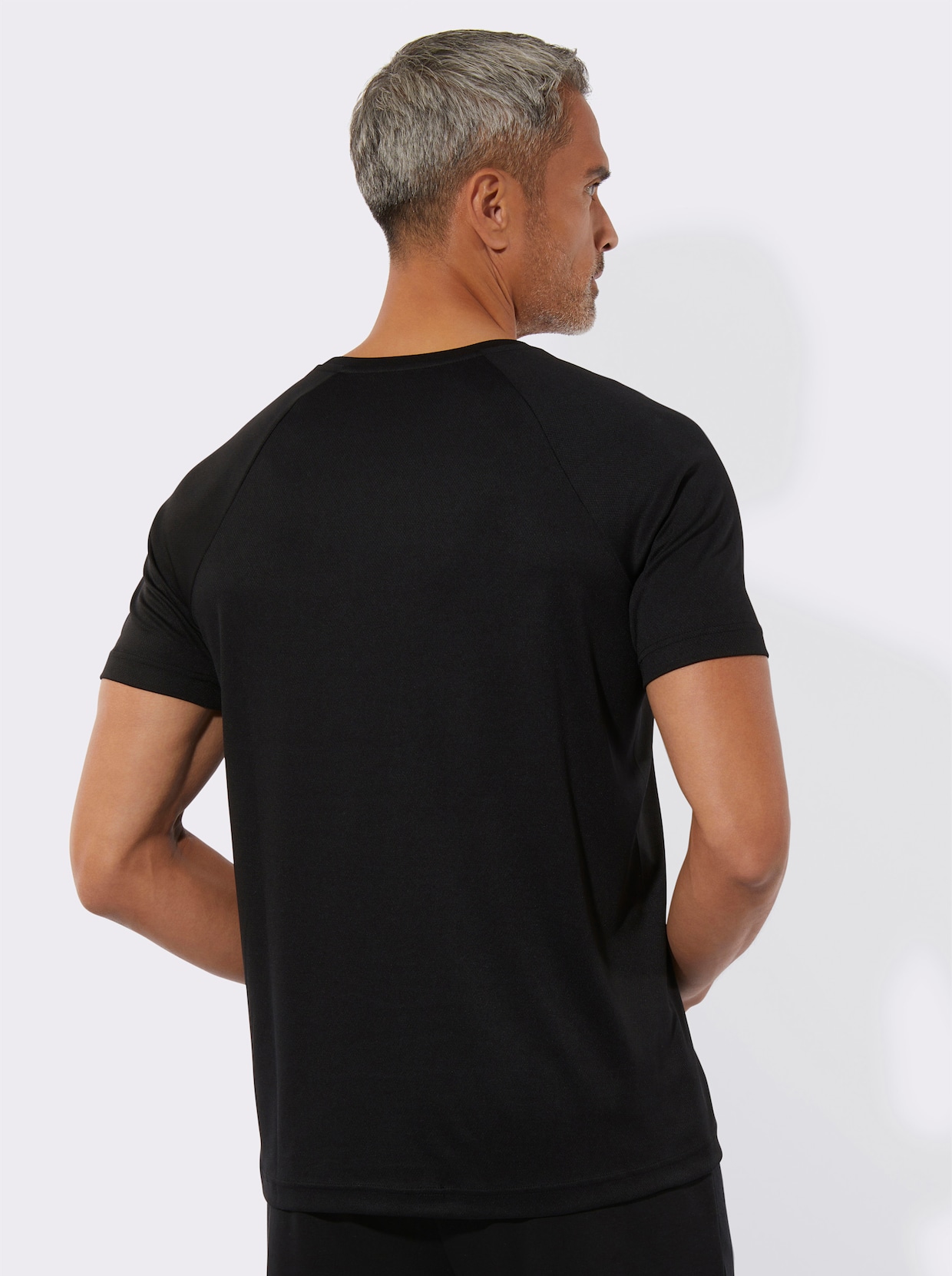 Sportshirt - schwarz-petrol