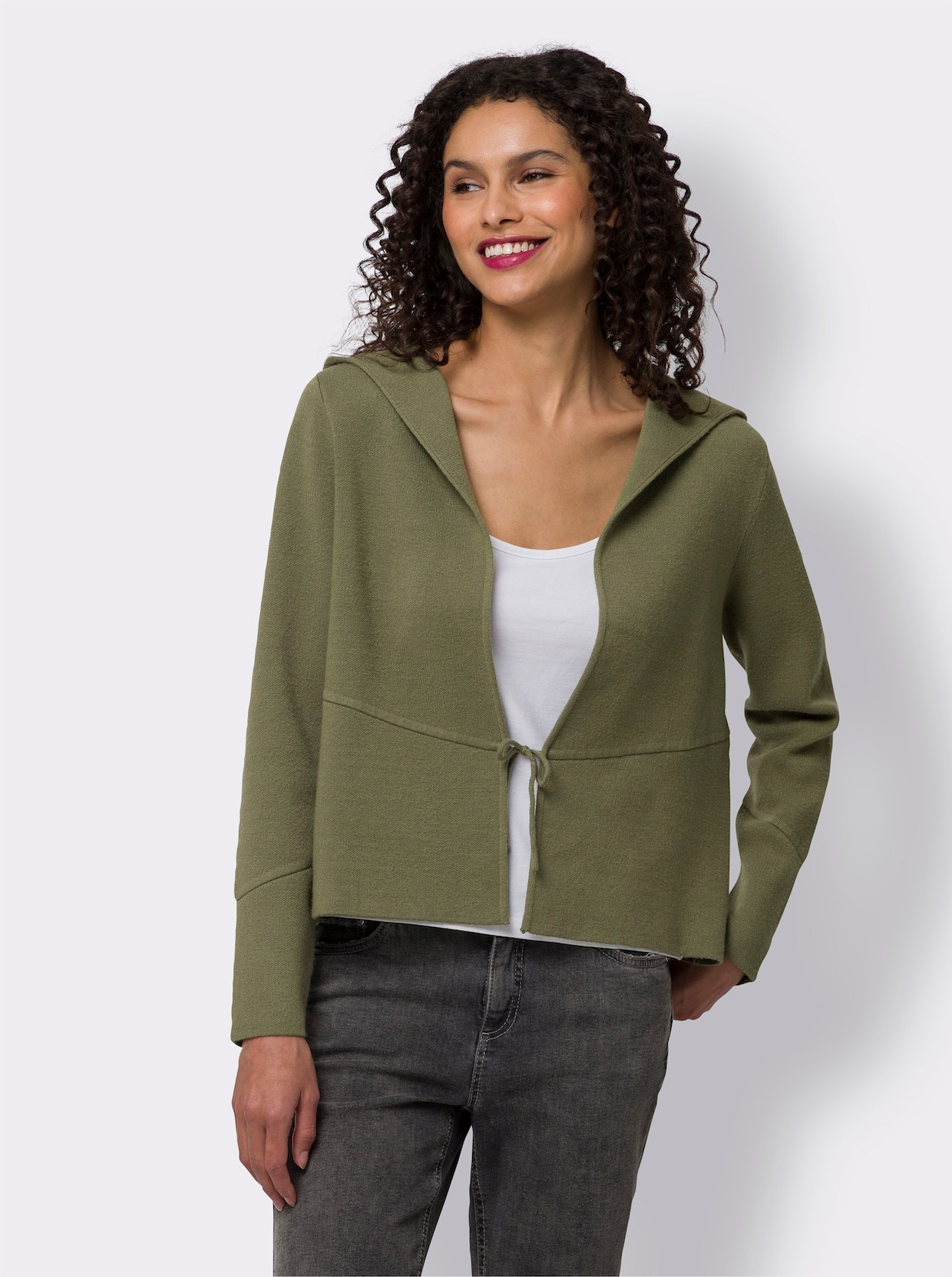 heine Feinstrickjacke - khaki
