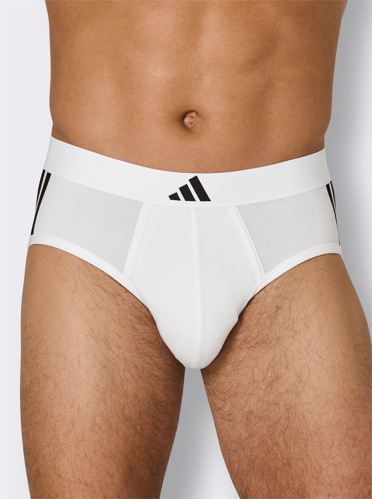 Adidas Slip - weiß + schwarz