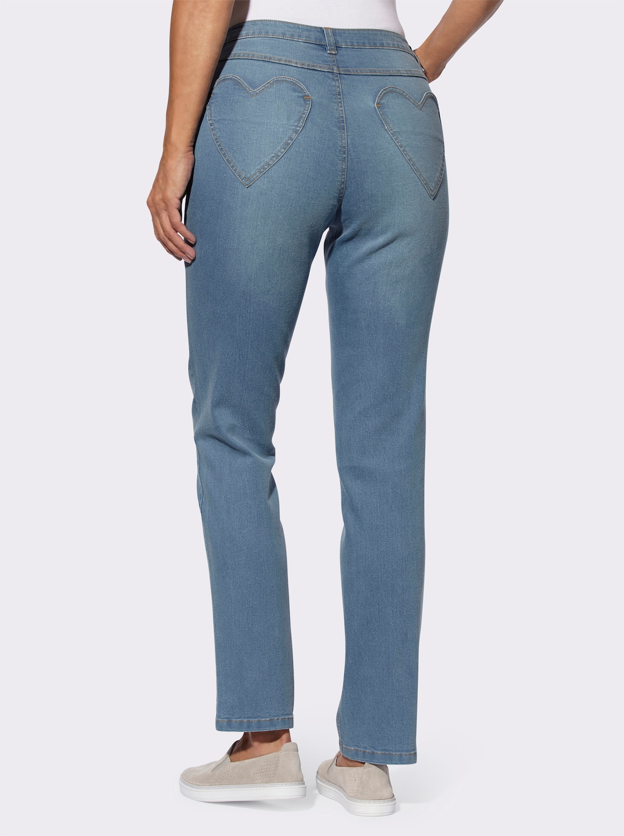 Jeans - blue-bleached