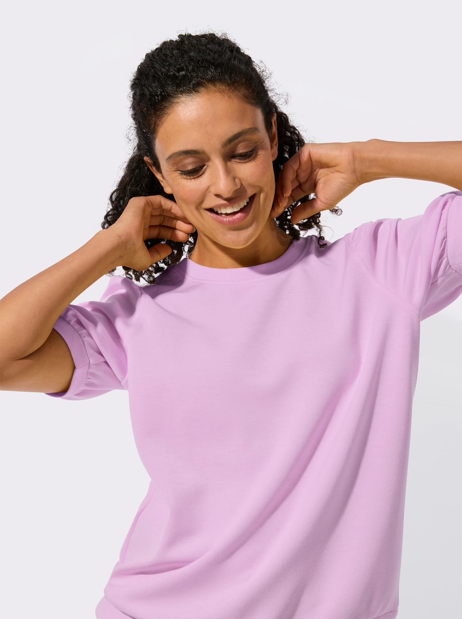 Kurzarmshirt - orchidee