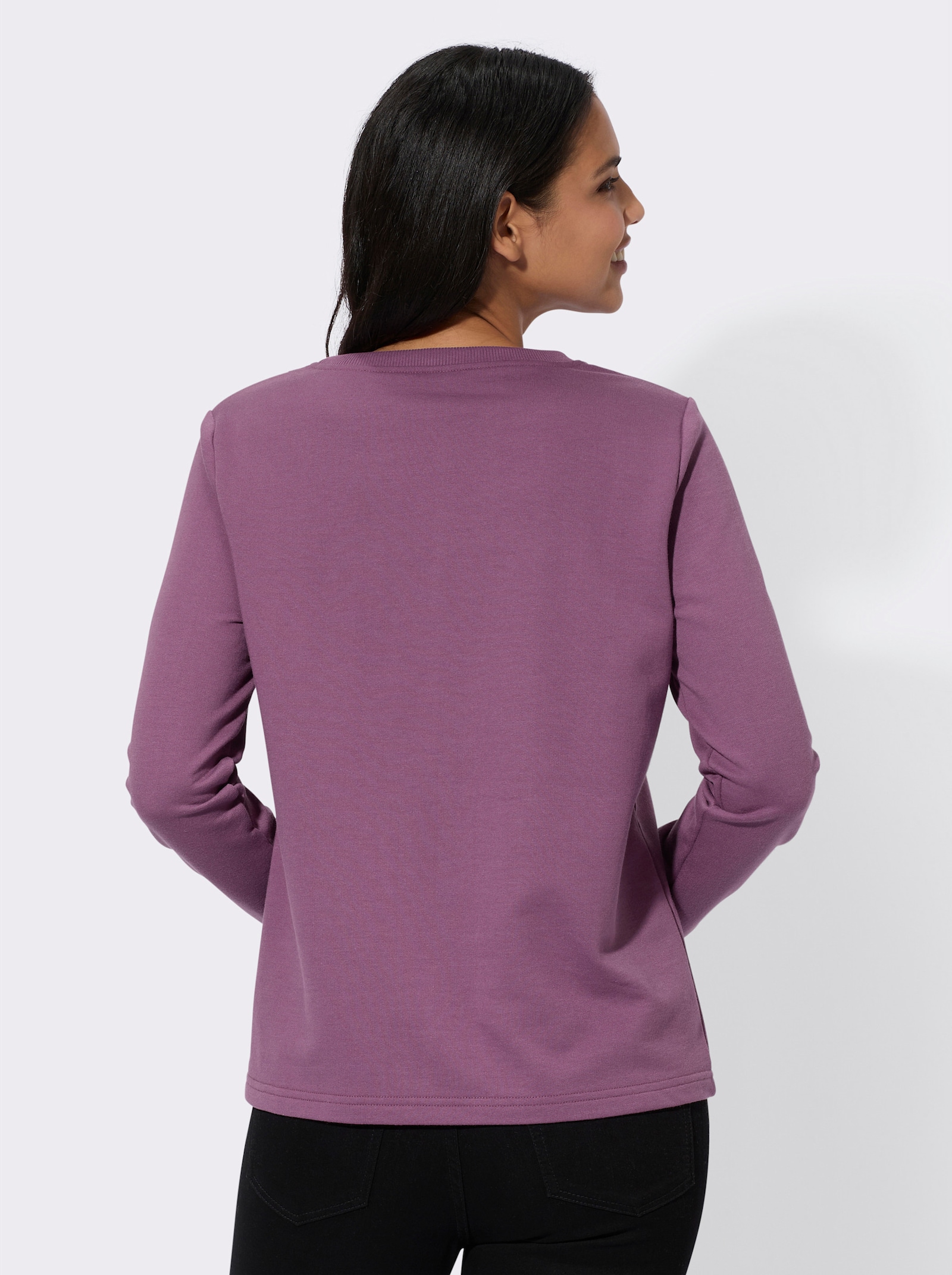 Mikina z hřejivého materiálu - fialová